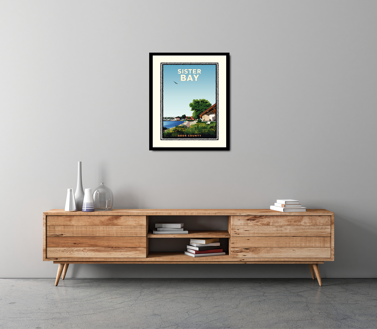 Landmark WI | Sister Bay Door County Art Print