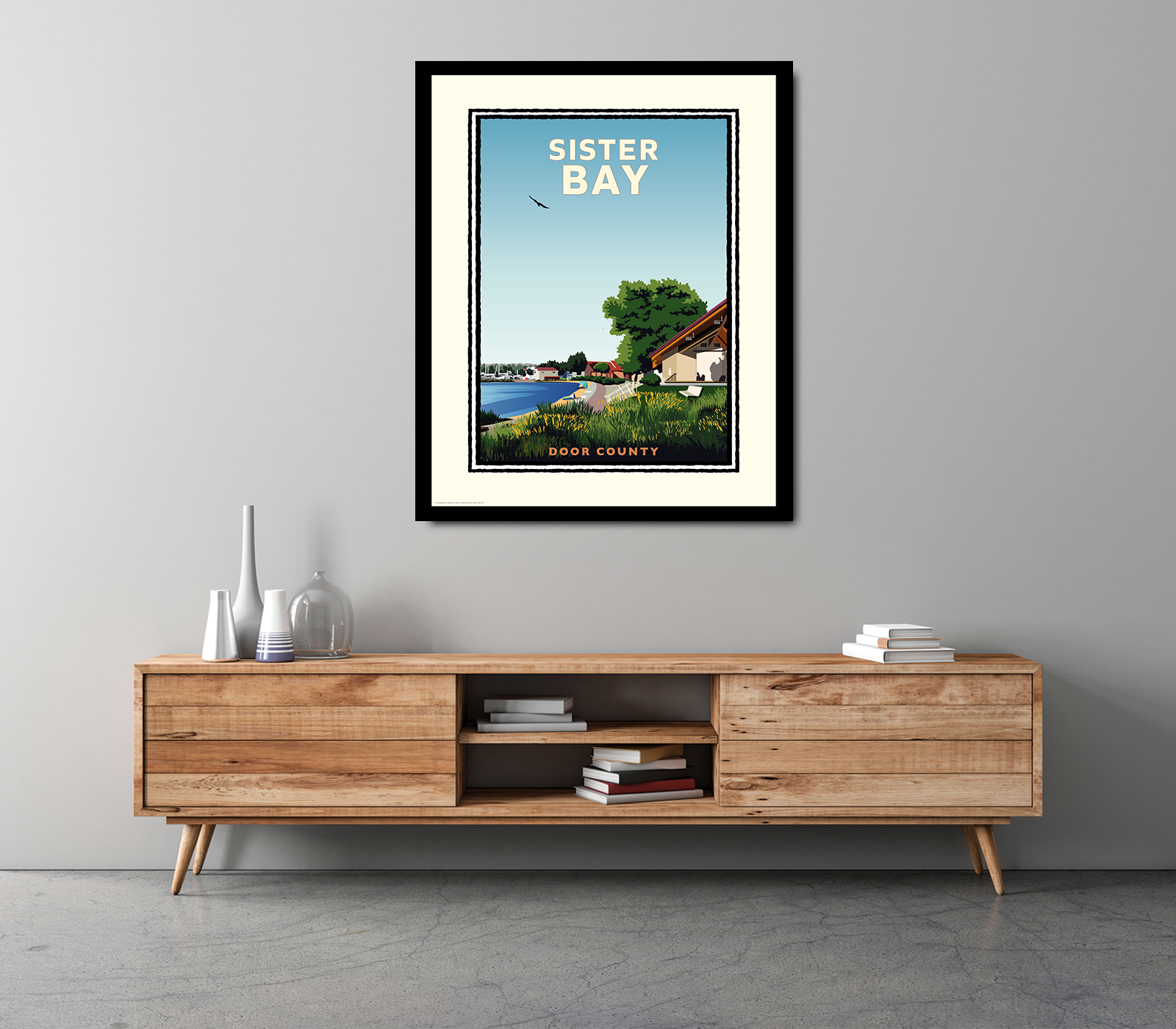 Landmark WI | Sister Bay Door County Art Print