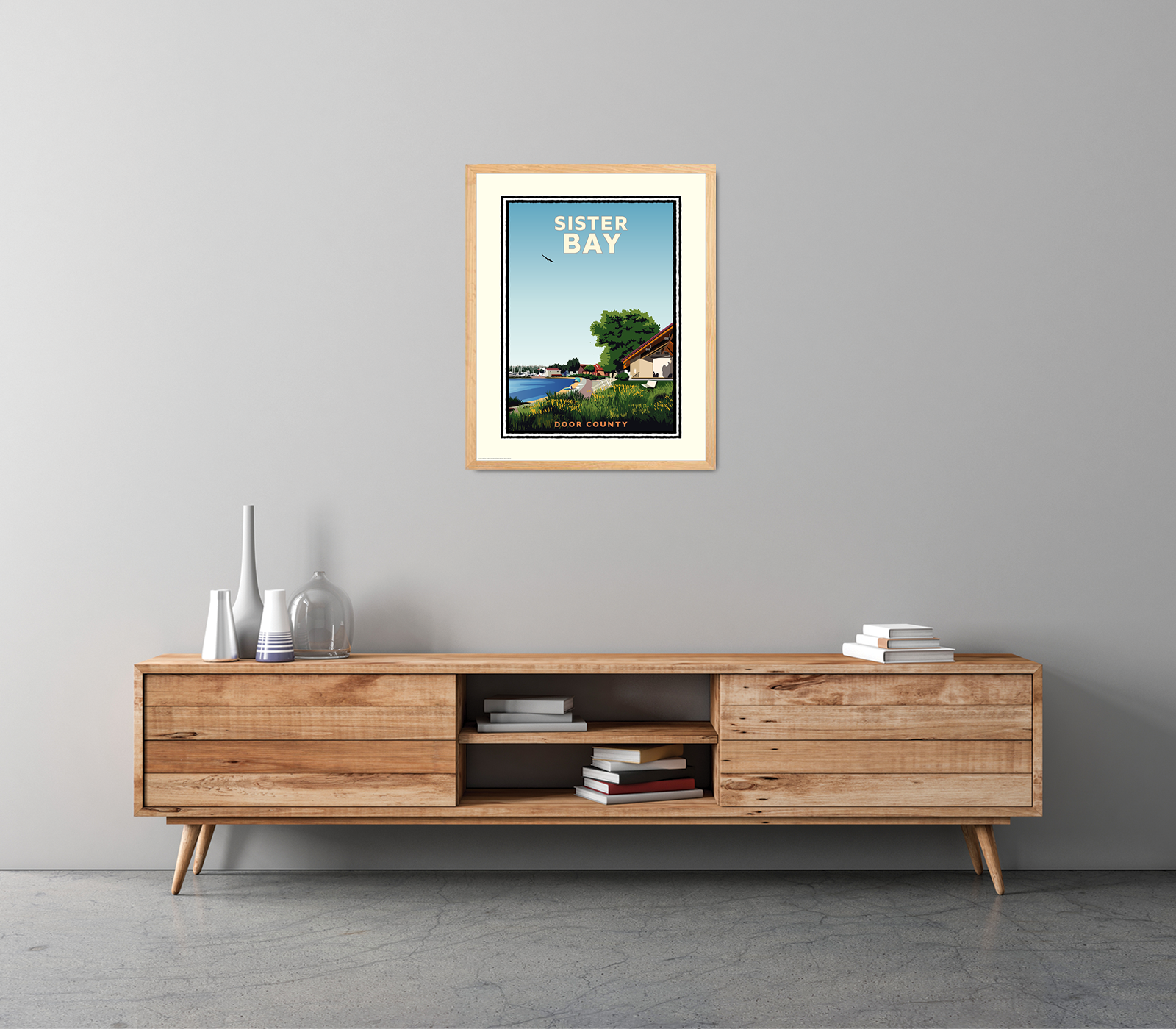 Landmark WI | Sister Bay Door County Art Print