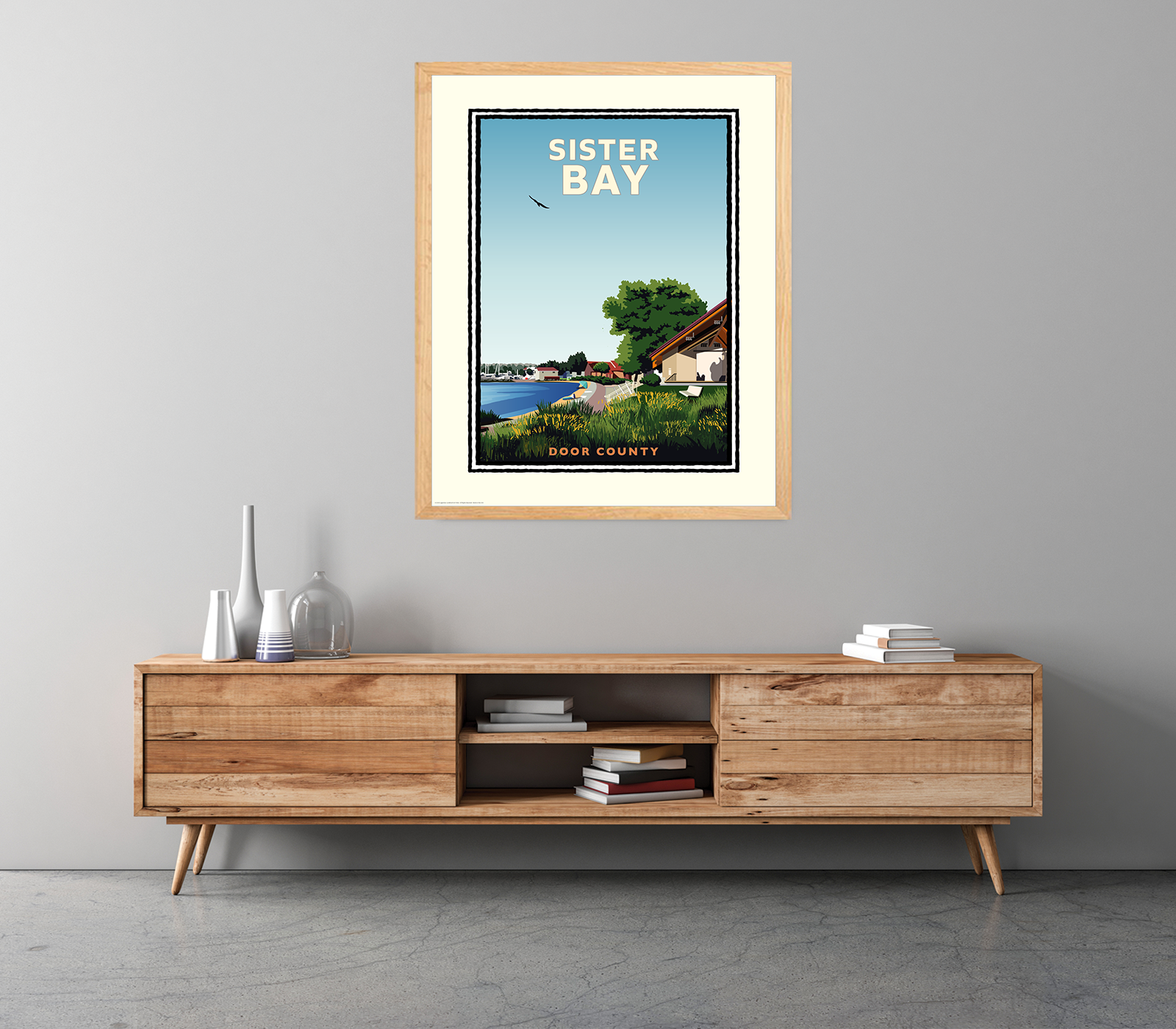 Landmark WI | Sister Bay Door County Art Print