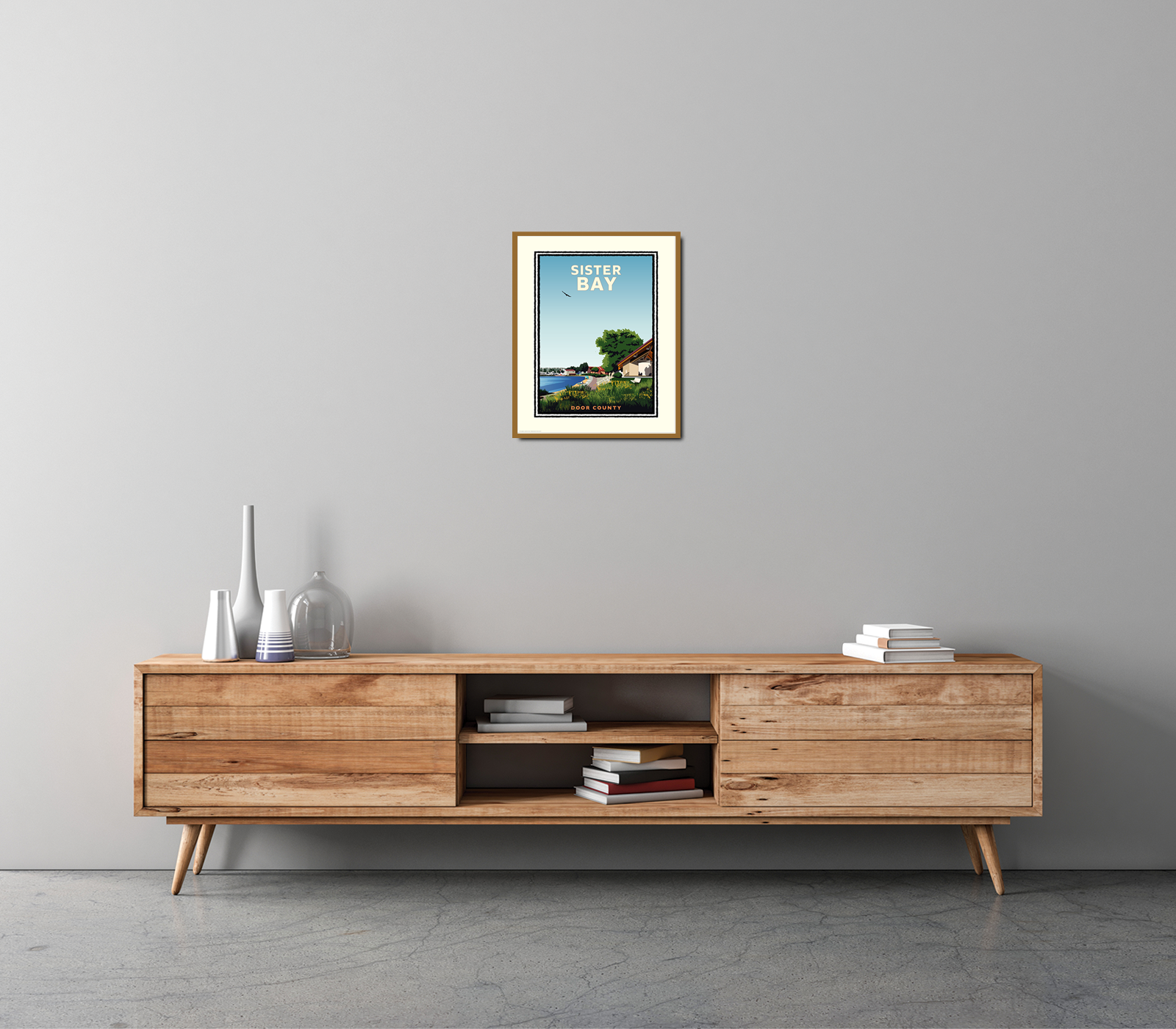 Landmark WI | Sister Bay Door County Art Print