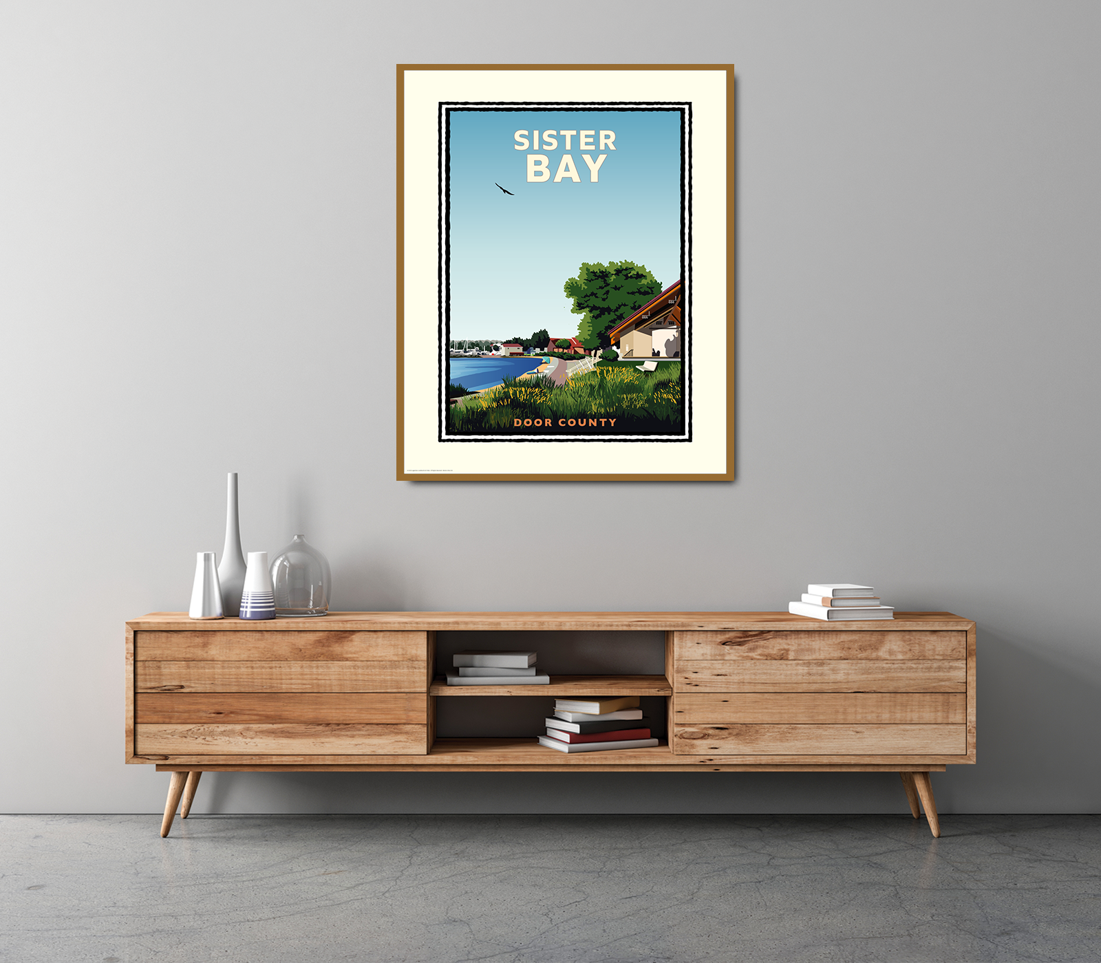 Landmark WI | Sister Bay Door County Art Print