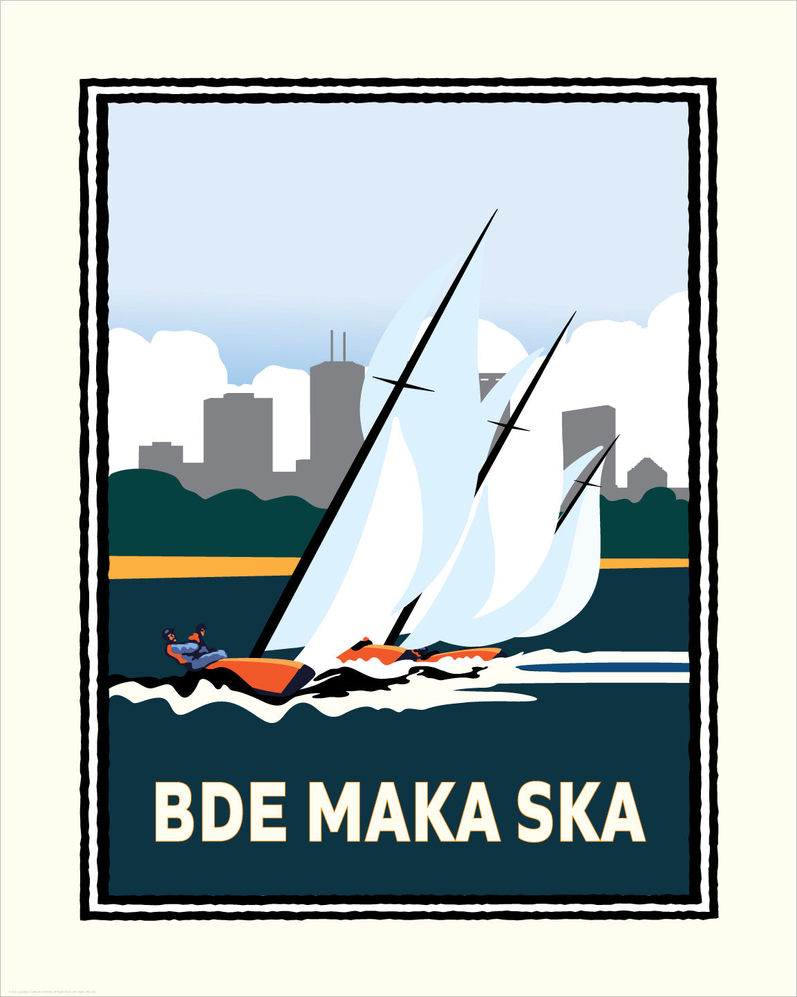 Bde Maka Ska Regatta Minneapolis — Minnesota Art Print