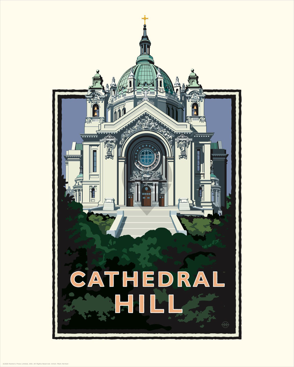 Landmark MN | Cathedral Hill St Paul Art Print