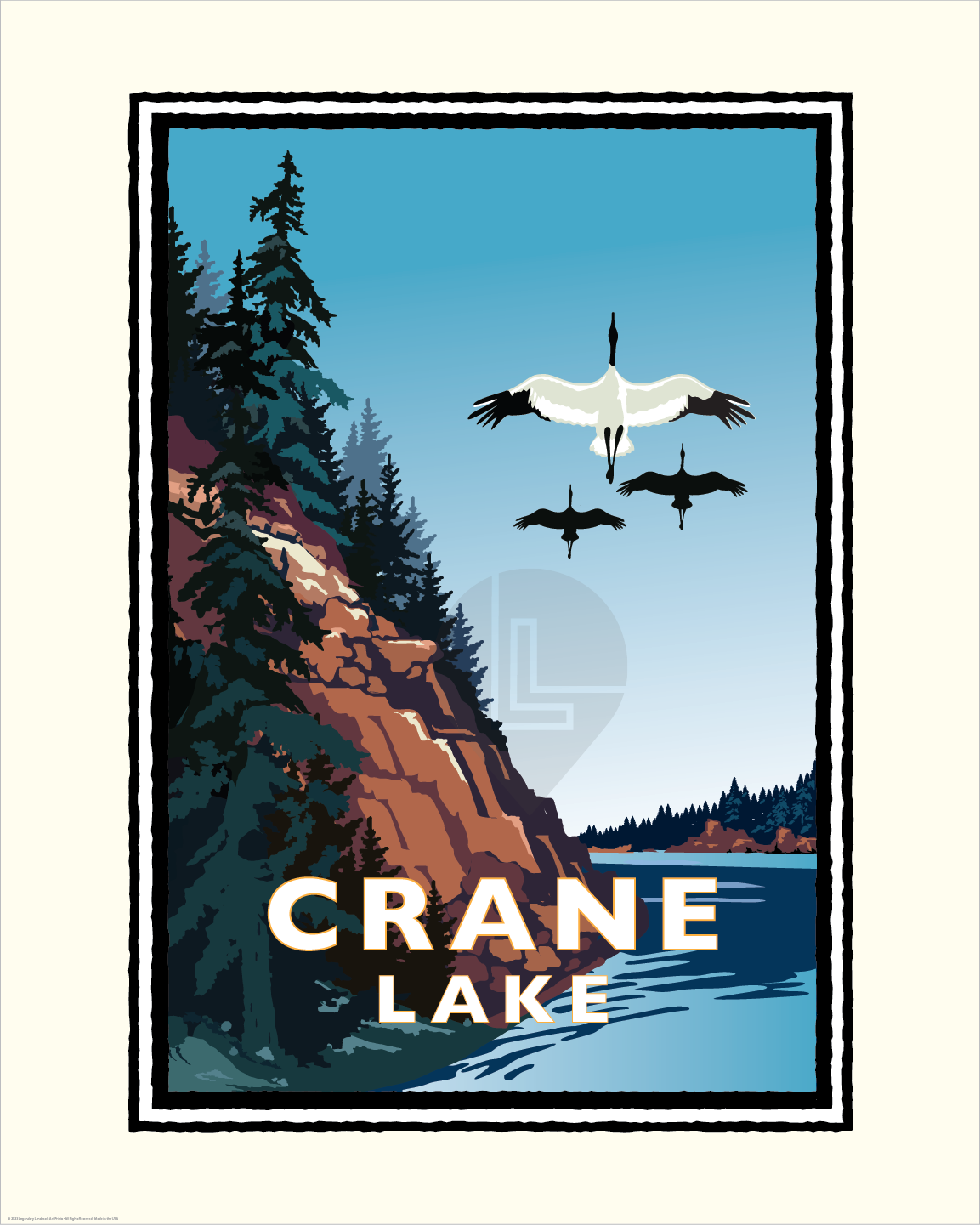 Landmark MN | Crane Lake Voyageurs Natl Park Art Print