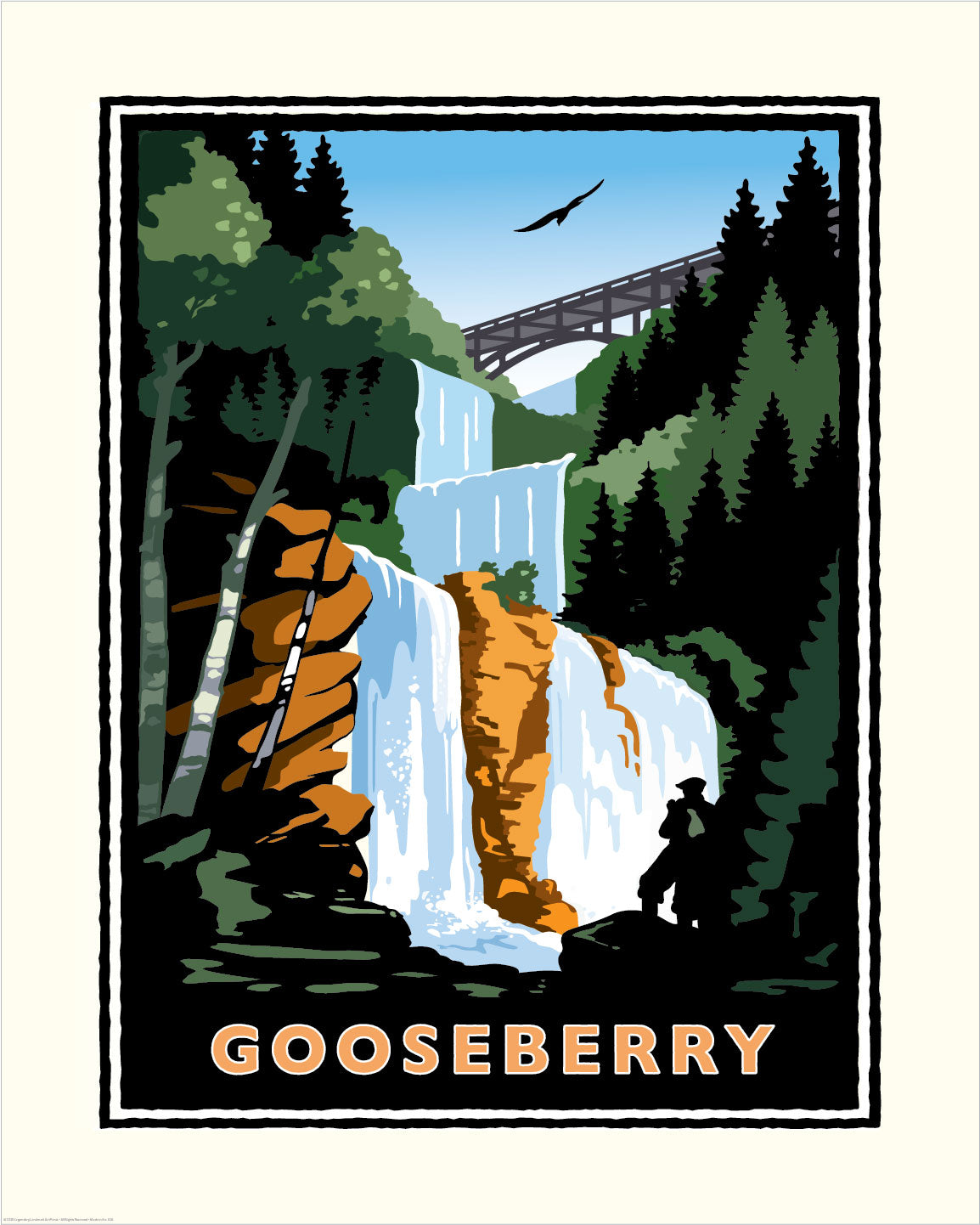Gooseberry Falls Lake Superior — Minnesota Art Print