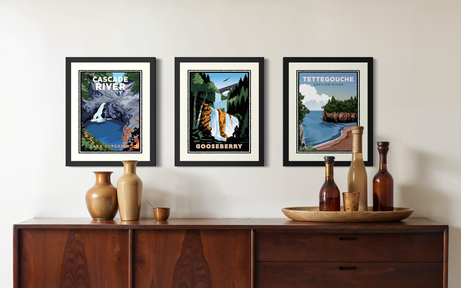 Cabin Nostalgia Bundle — Minnesota North Shore Art Print Set of 3