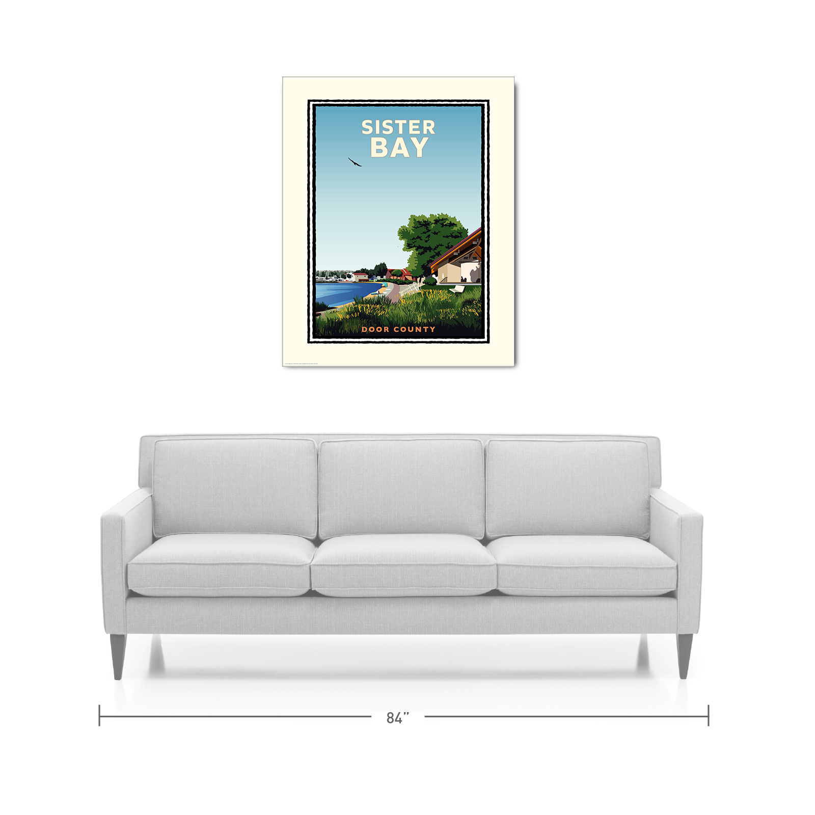 Landmark WI | Sister Bay Door County Art Print