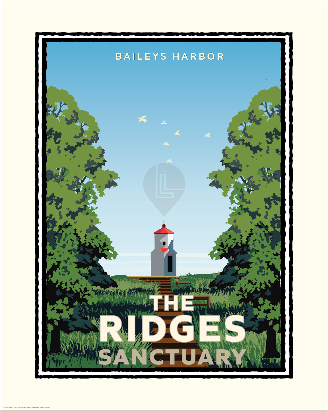 Landmark WI | The Ridges Sanctuary Door County Art Print