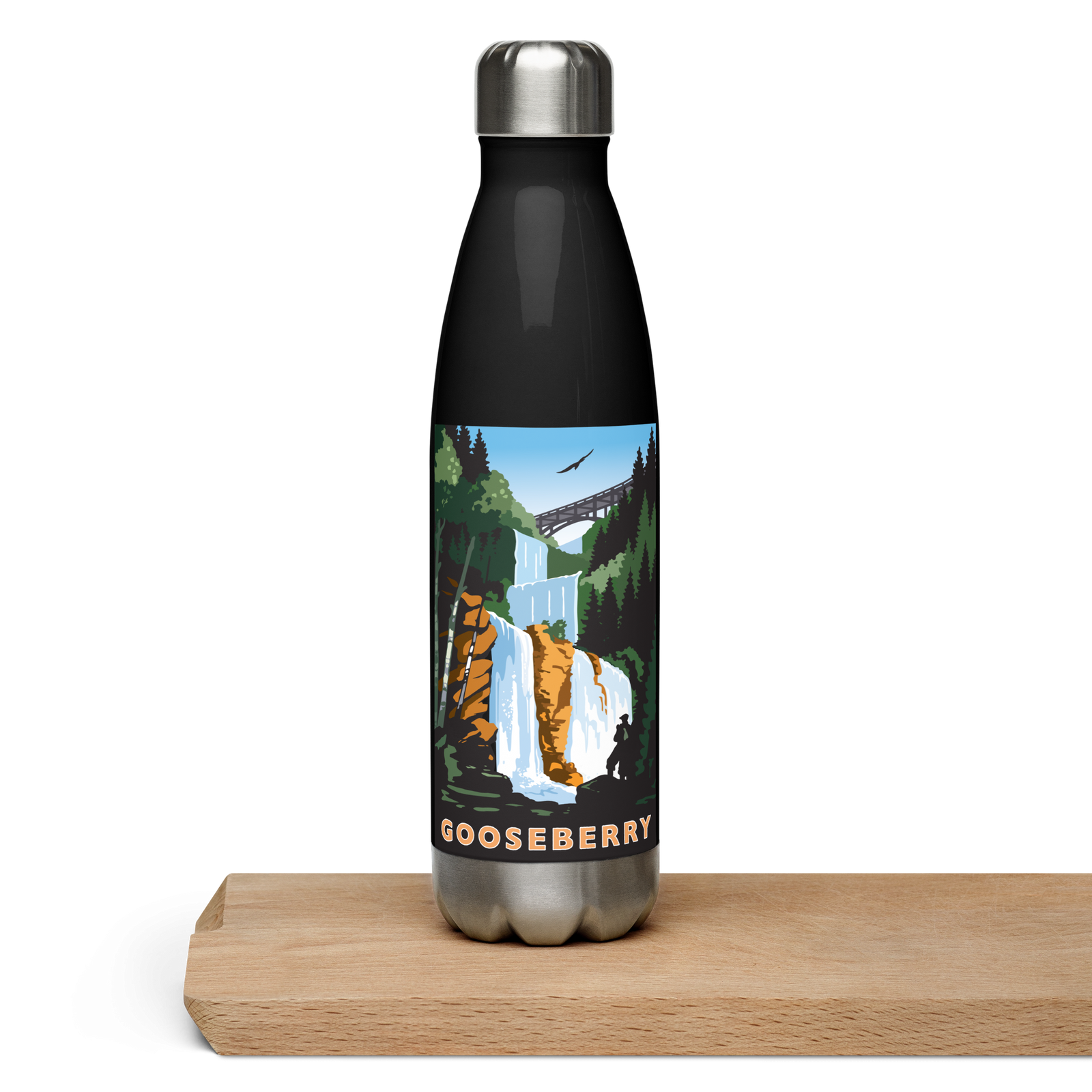 Landmark MN | Gooseberry Falls Stainless Steel Water Bottle