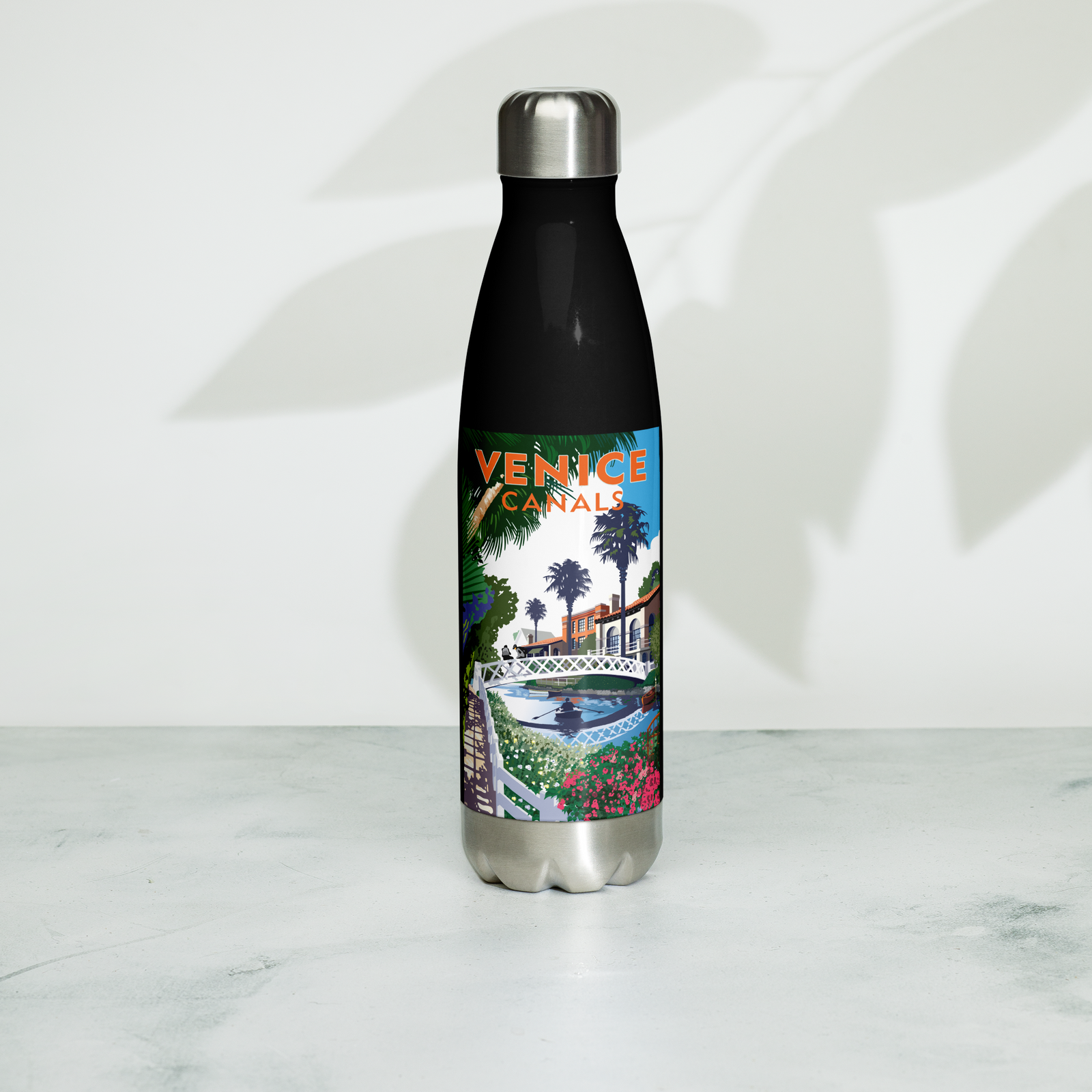 Landmark CA | Venice Canals Stainless Steel Water Bottle