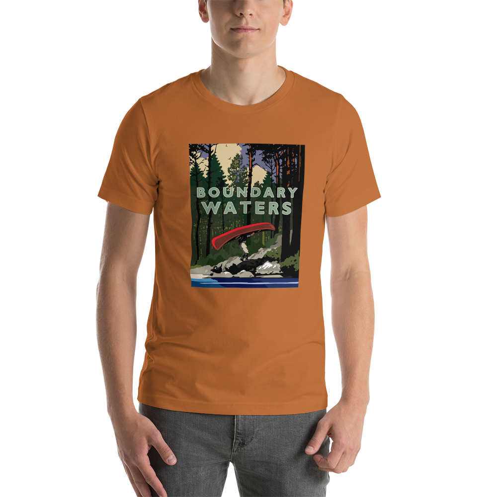 Landmark MN | Boundary Waters Portage White Unisex T-Shirt
