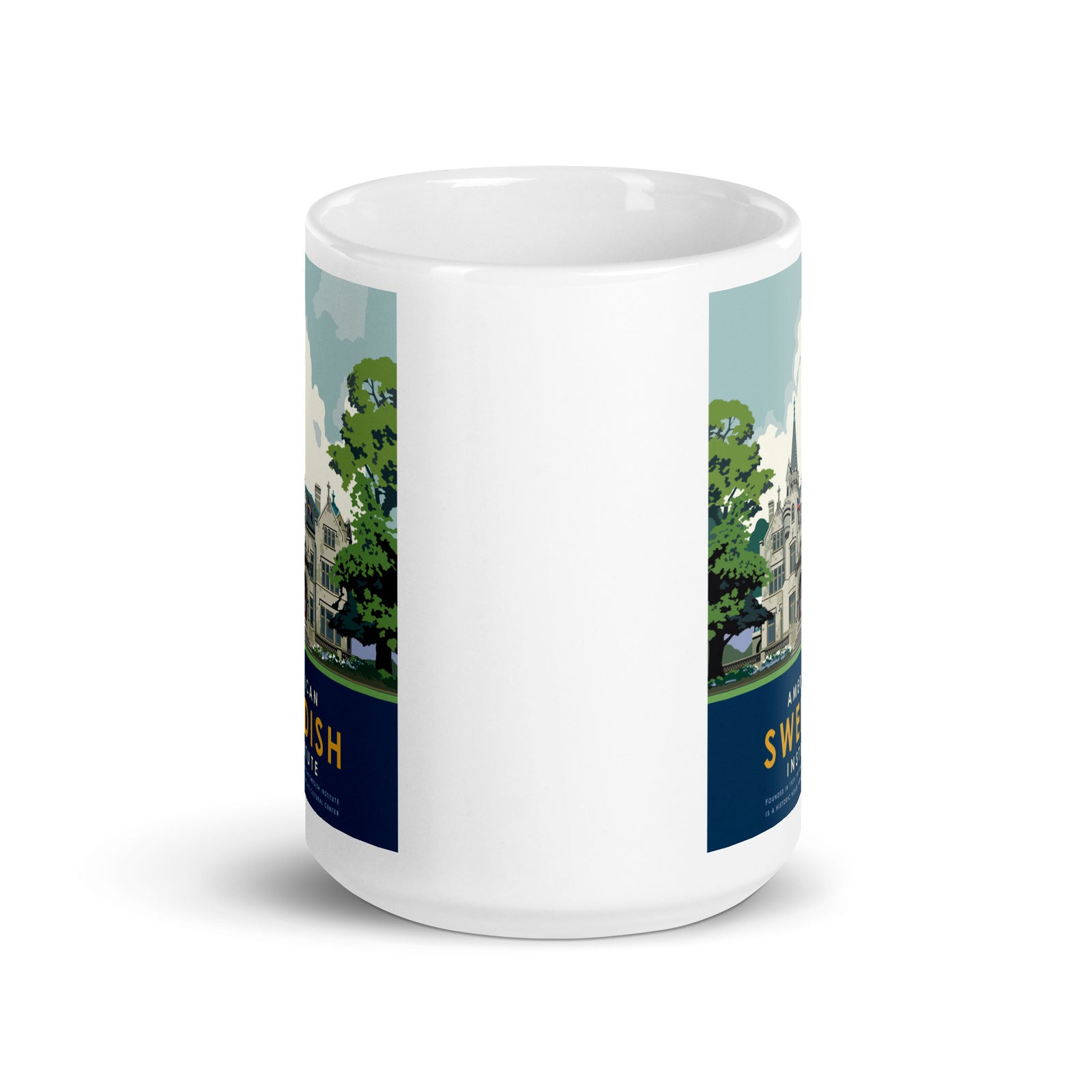 American Swedish Institute White Glossy Mug