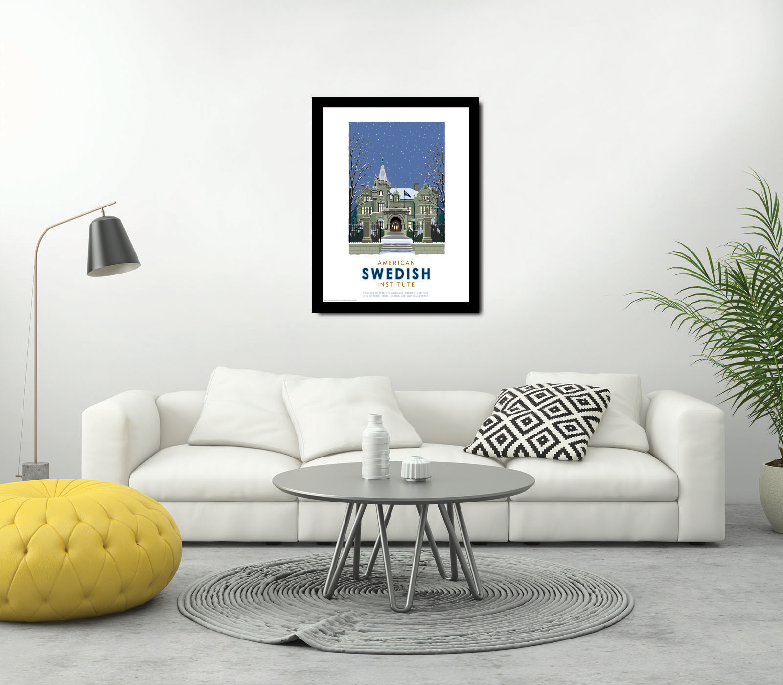 Landmark MN | American Swedish Institute Winter Art Print