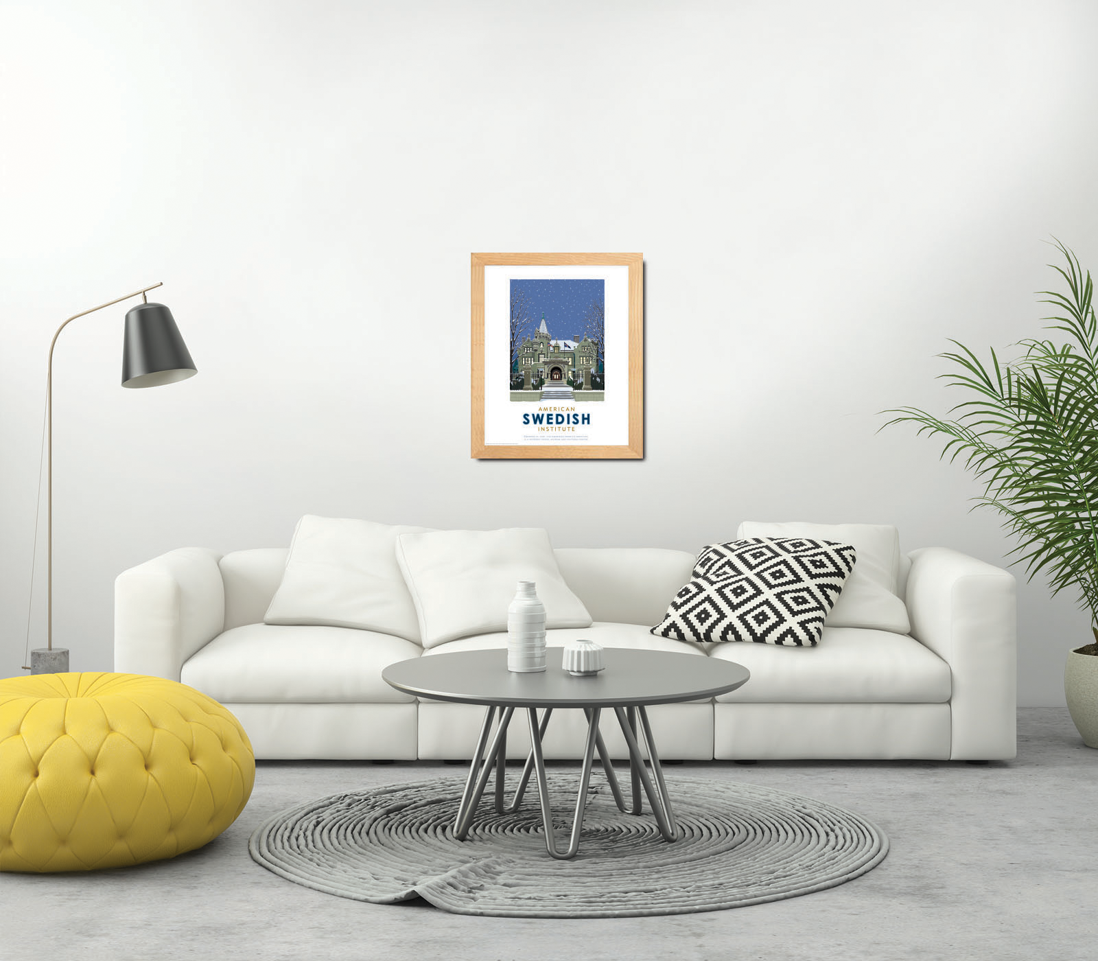 Landmark MN | American Swedish Institute Winter Art Print