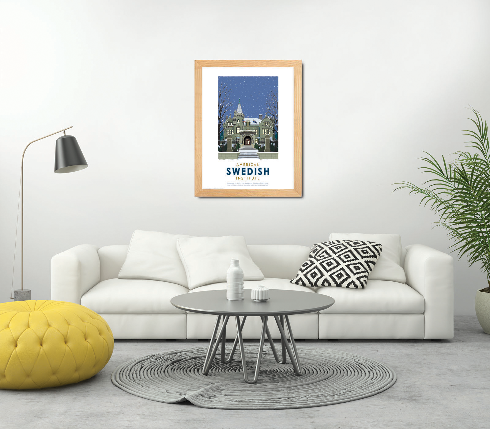 Landmark MN | American Swedish Institute Winter Art Print