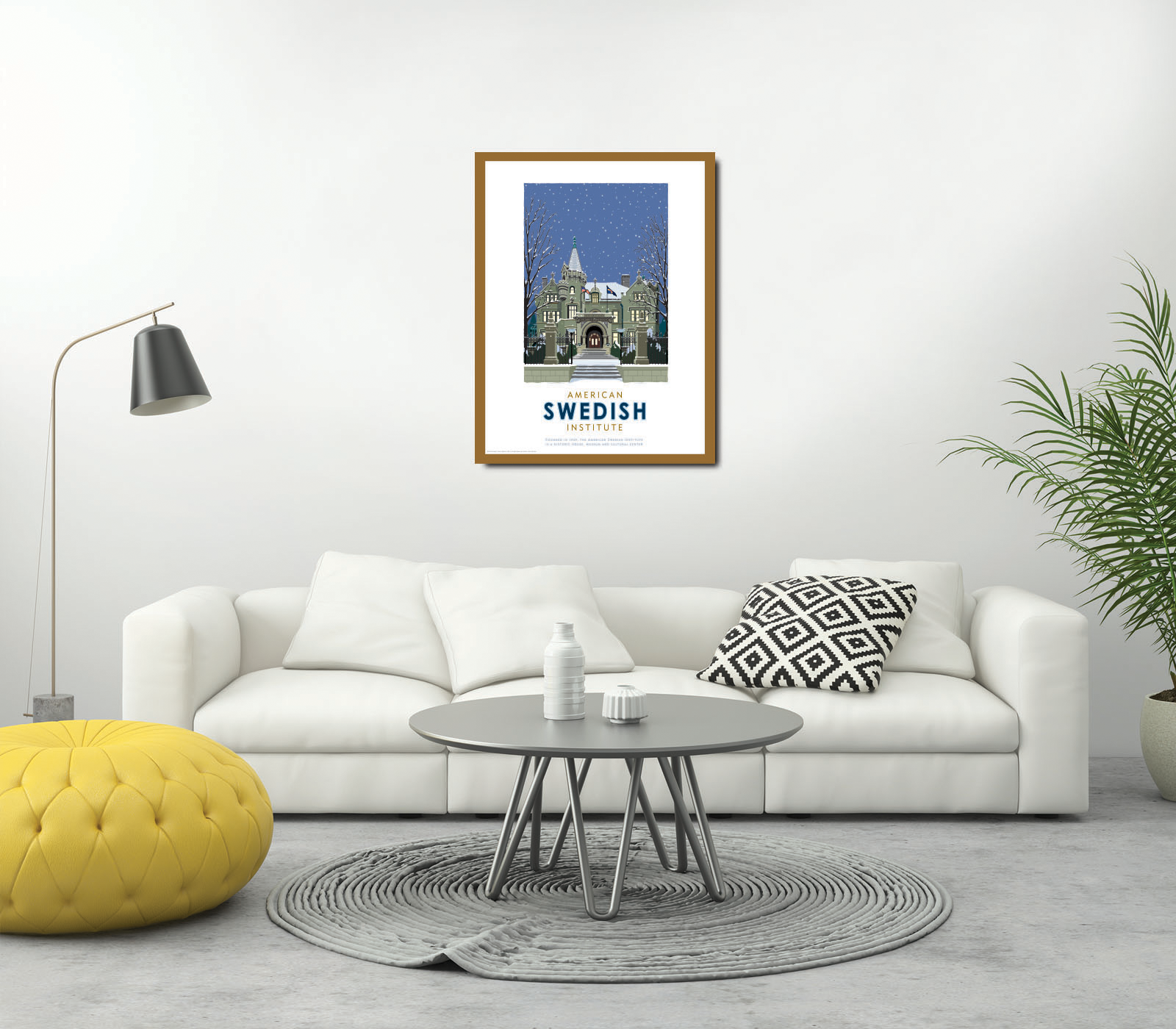 Landmark MN | American Swedish Institute Winter Art Print