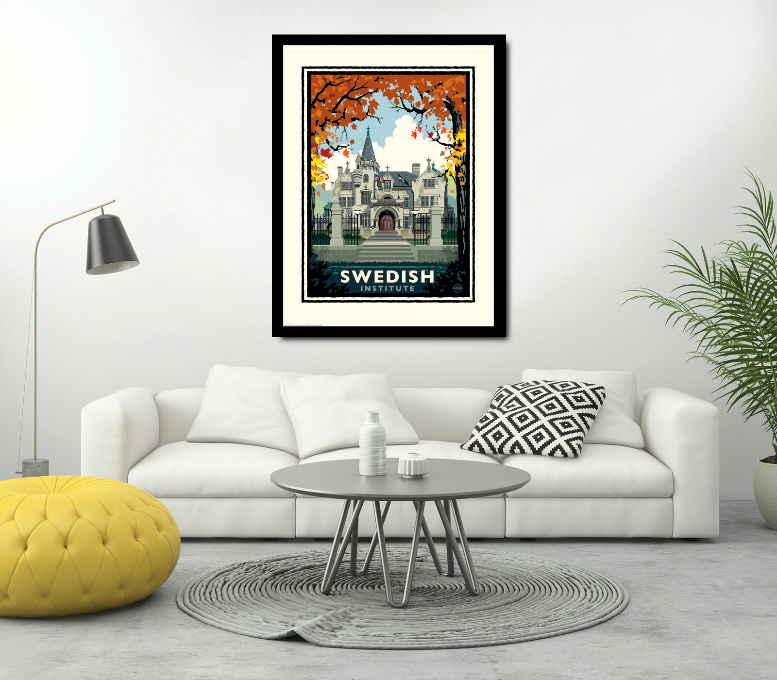 Landmark MN | American Swedish Institute Fall Art Print