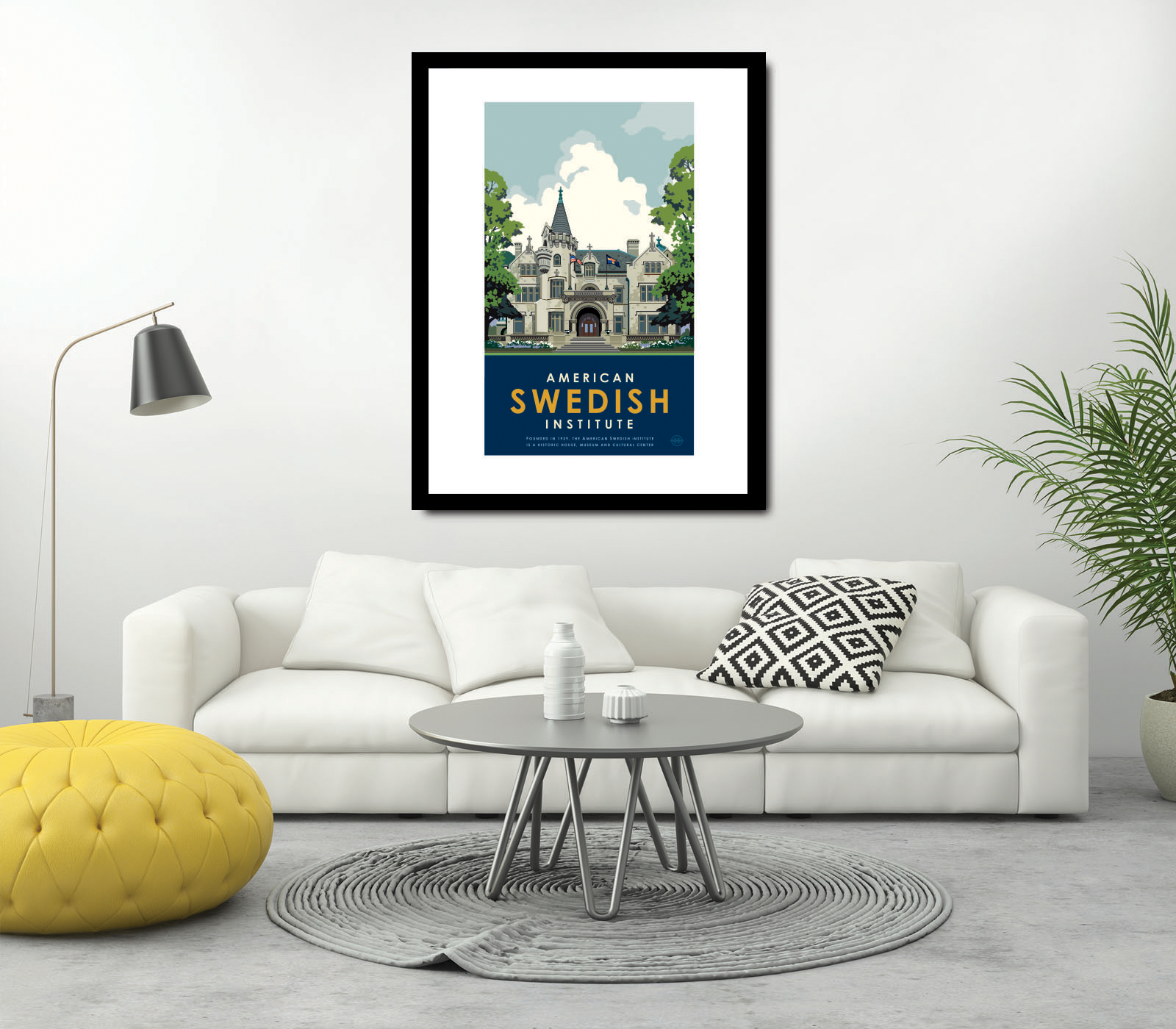 Landmark MN | American Swedish Institute Summer Art Print