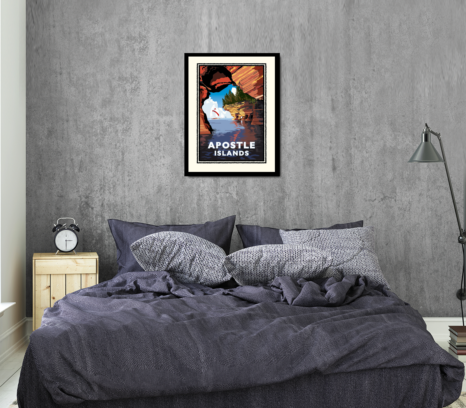 Landmark WI | Apostle Island Cave Art Print