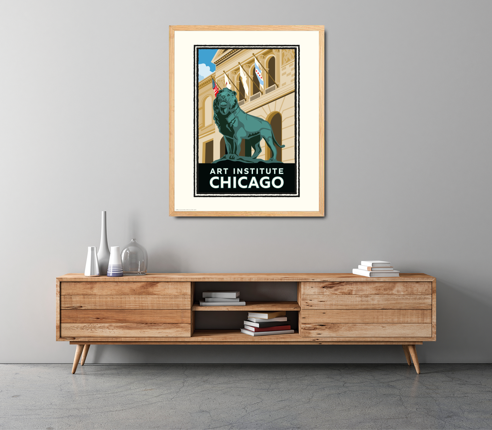 Landmark IL | Art Institute Chicago Art Print