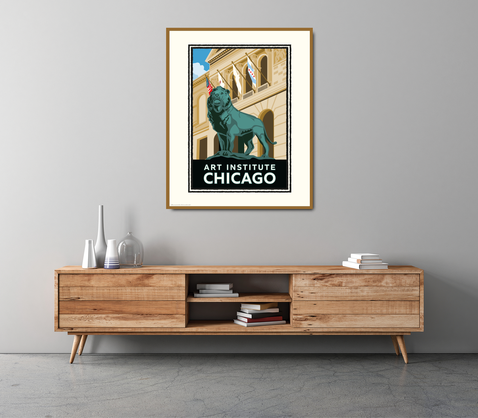 Landmark IL | Art Institute Chicago Art Print
