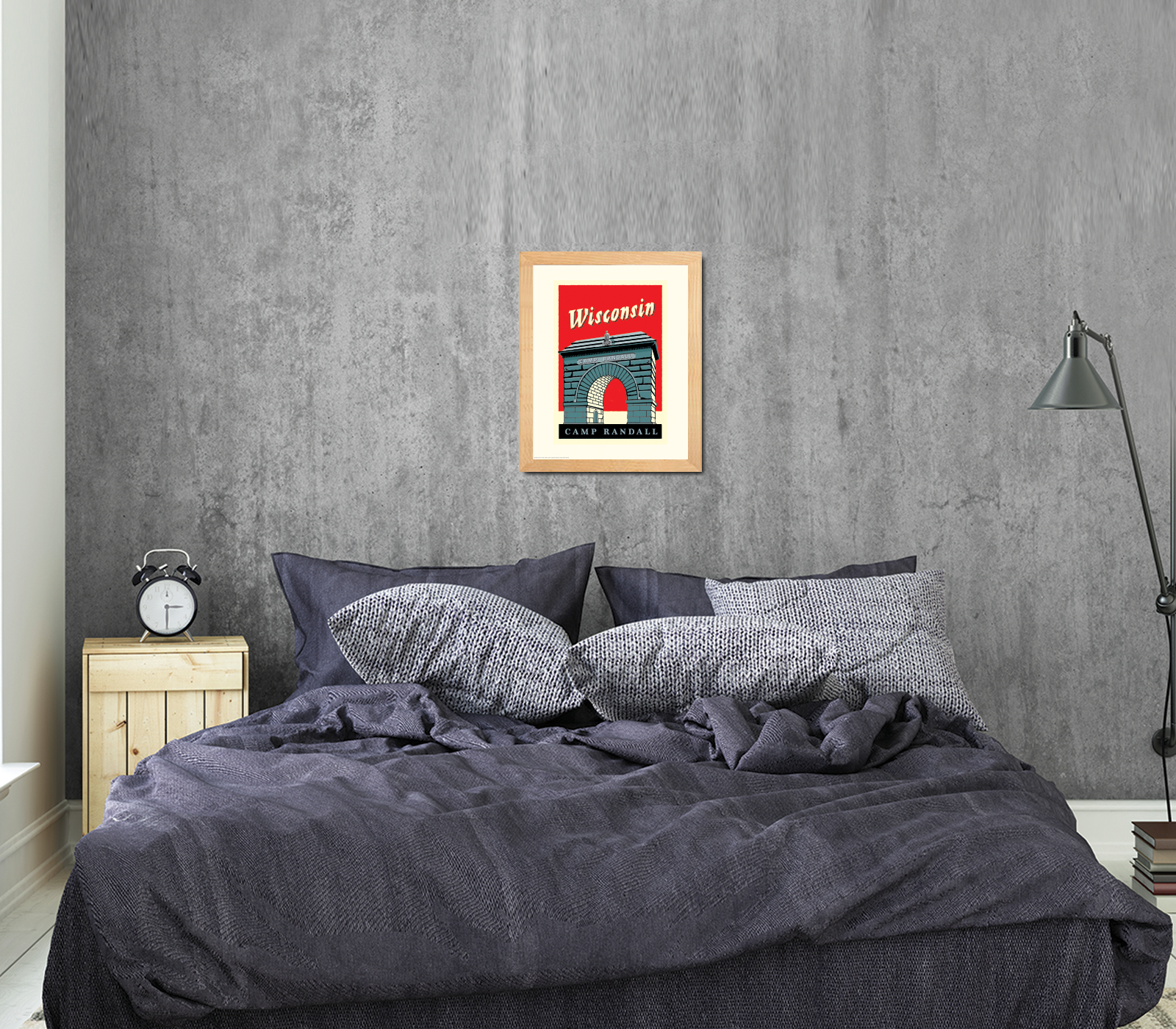 Landmark WI | UW-Madison Badgers Big Red Art Print