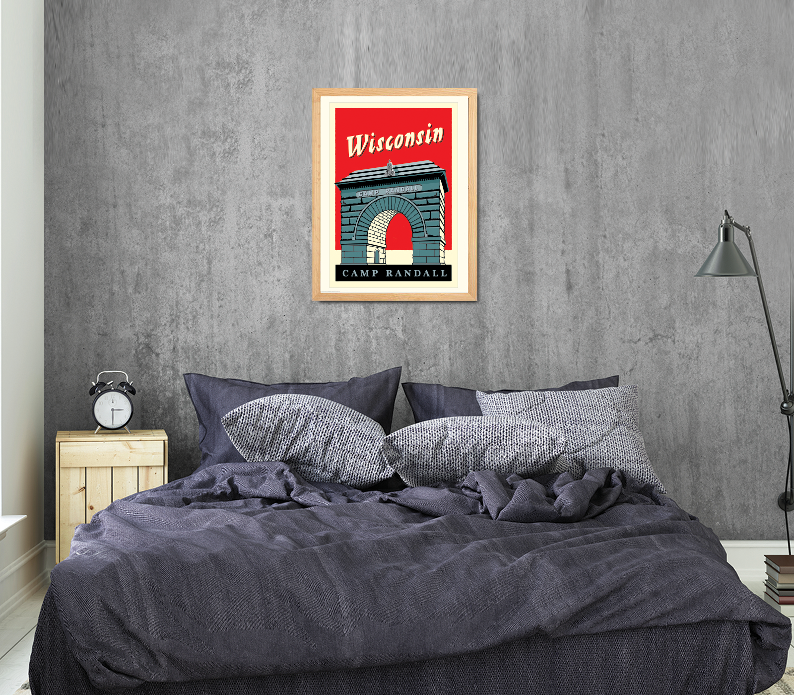 Landmark WI | UW-Madison Badgers Big Red Art Print