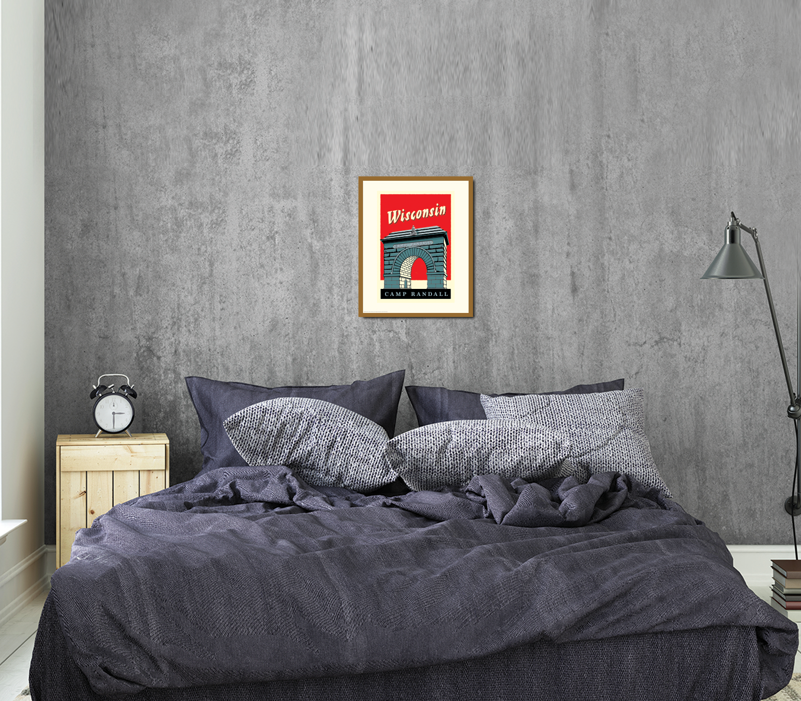 Landmark WI | UW-Madison Badgers Big Red Art Print