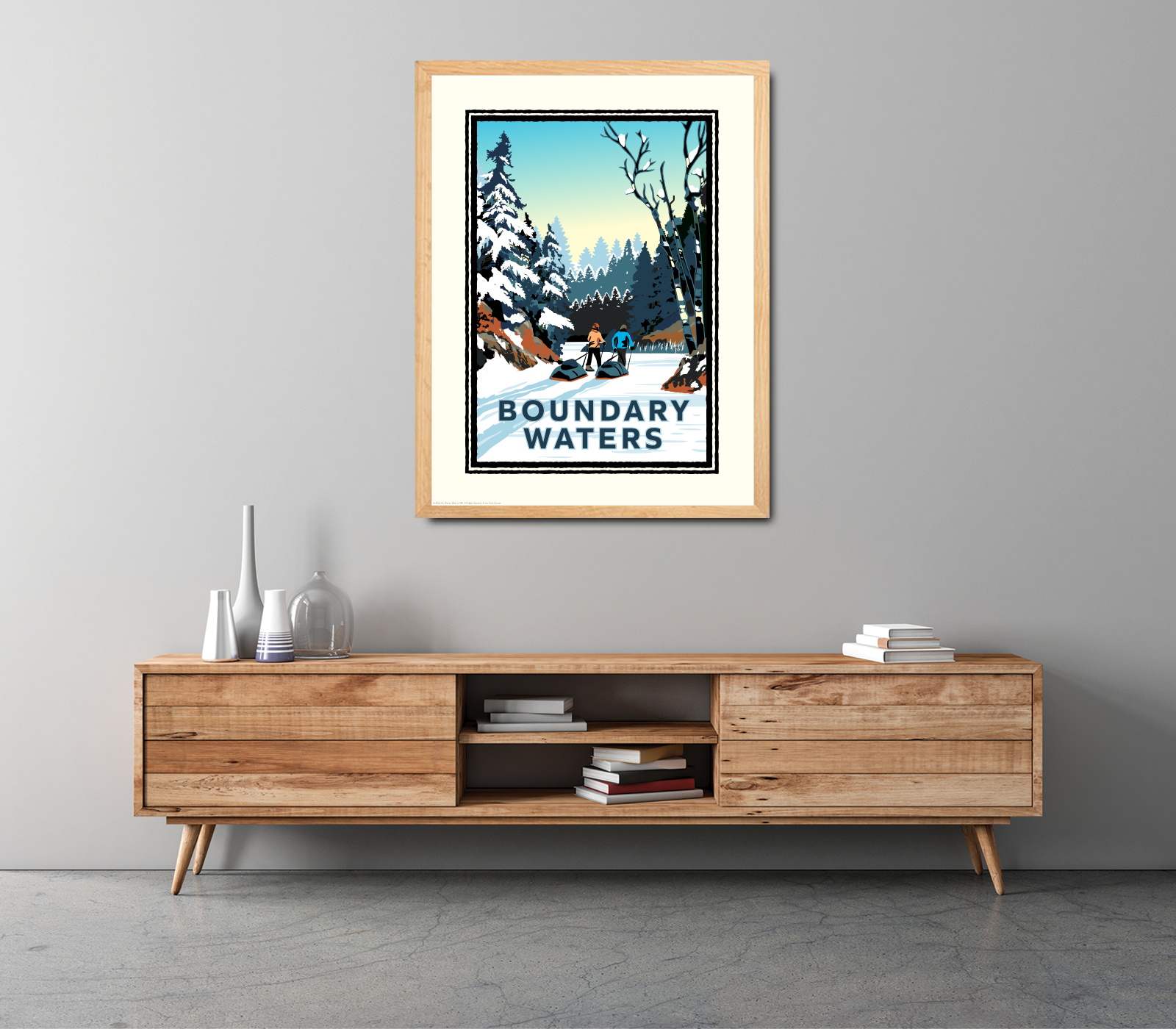 Landmark MN | Boundary Waters Winter Art Print