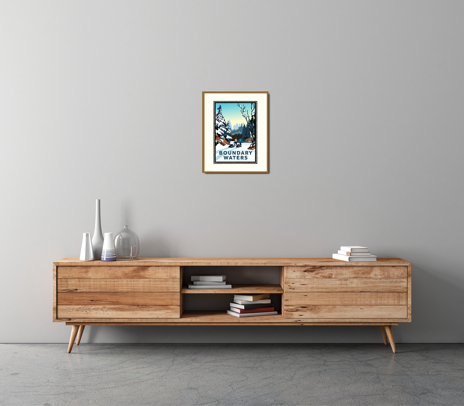 Landmark MN | Boundary Waters Winter Art Print