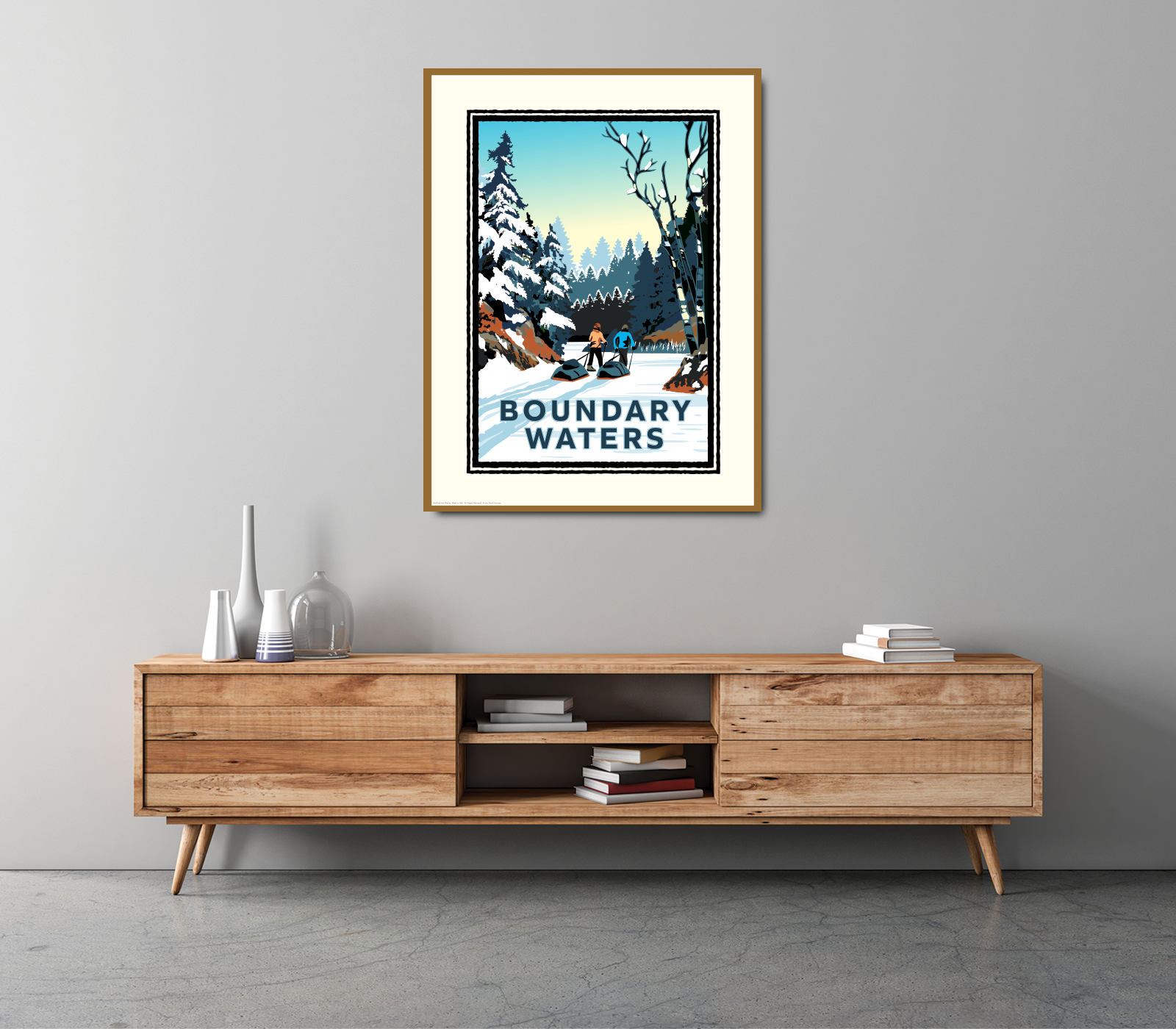 Landmark MN | Boundary Waters Winter Art Print