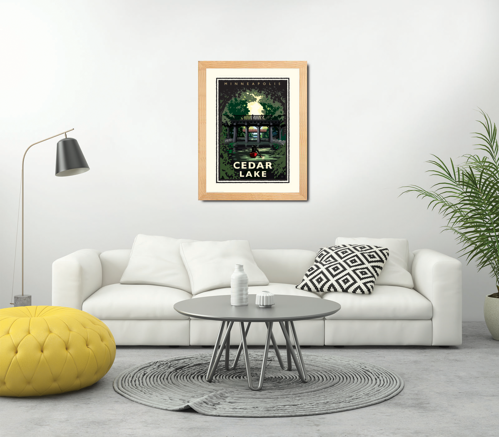 Landmark MN | Cedar Lake Minneapolis Art Print