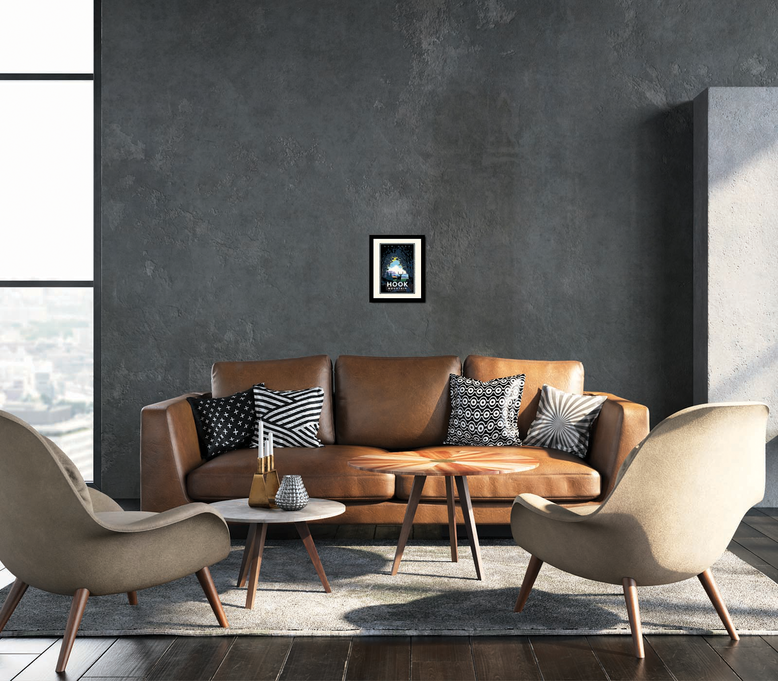 Landmark NY | Hook Mountain on the Hudson Art Print