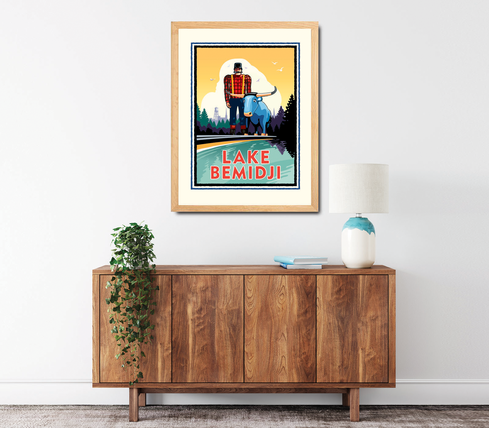 Landmark MN | Lake Bemidji Art Print