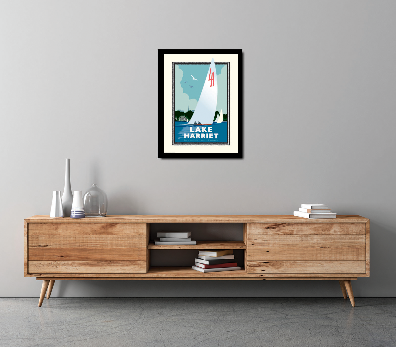 Landmark MN | Lake Harriet Sail Minneapolis Art Print