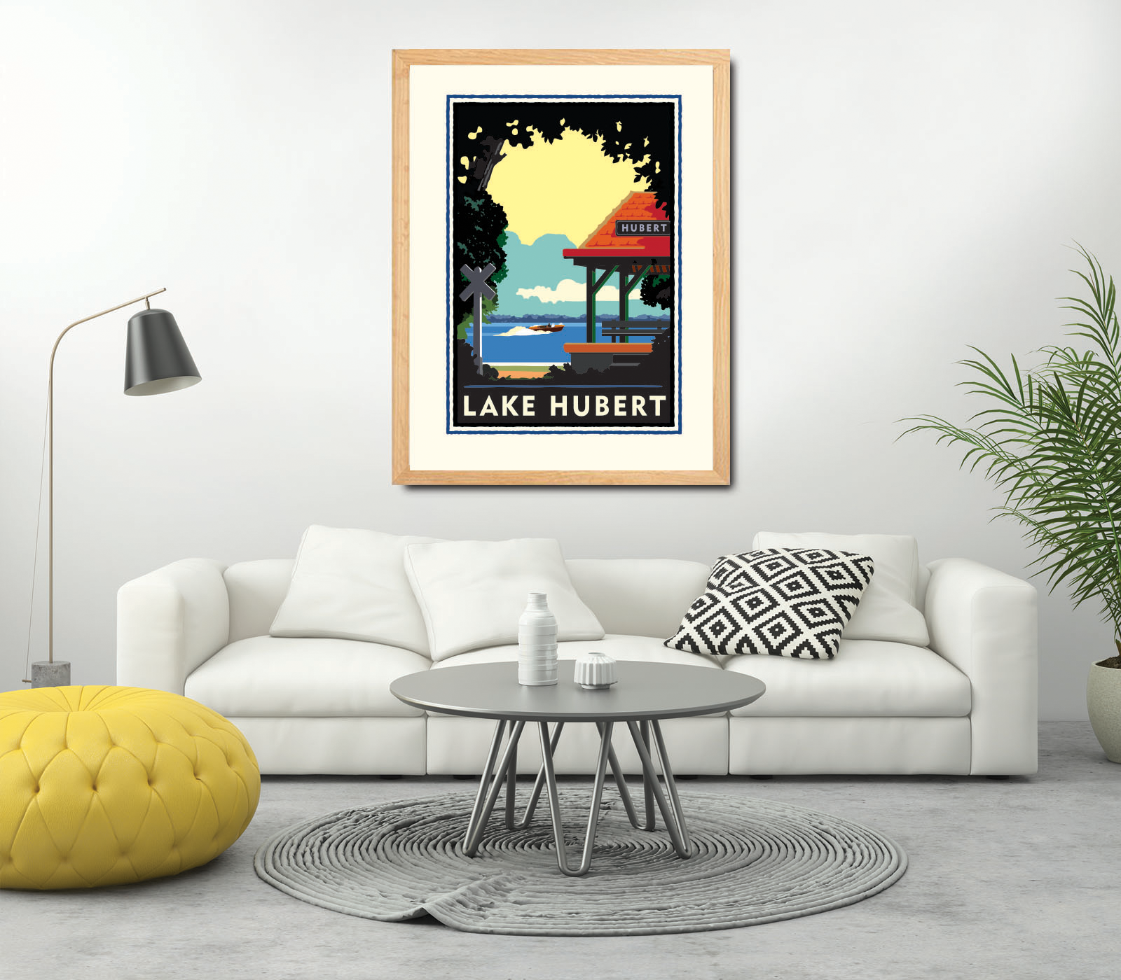 Landmark MN | Lake Hubert Nisswa Art Print