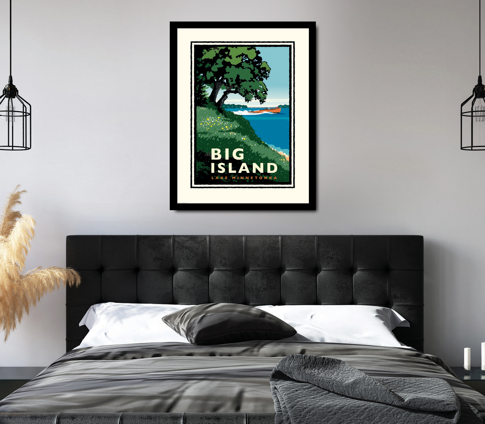 Landmark MN | Lake Minnetonka Big Island Art Print