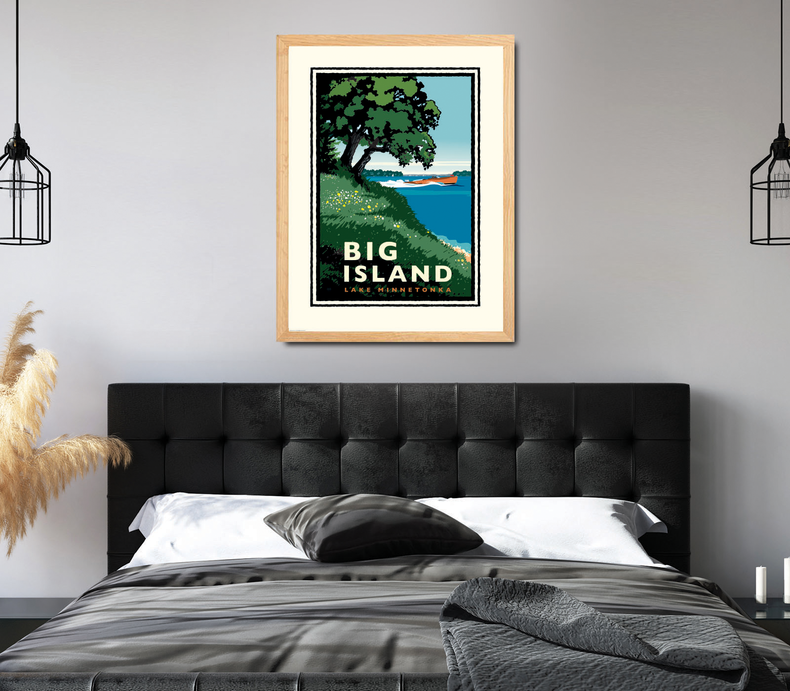 Landmark MN | Lake Minnetonka Big Island Art Print