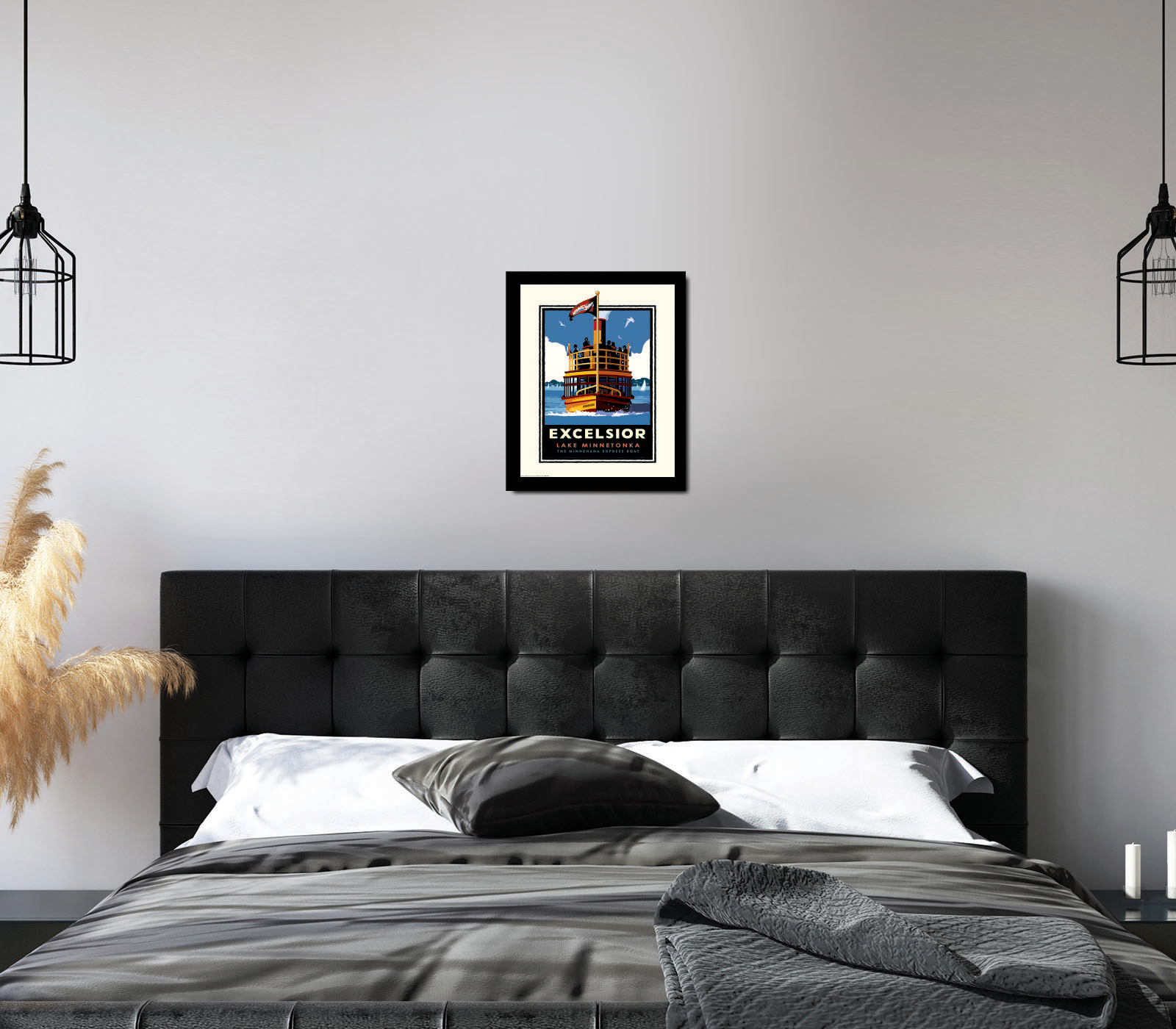 Landmark MN | Lake Minnetonka Excelsior Ferry Art Print