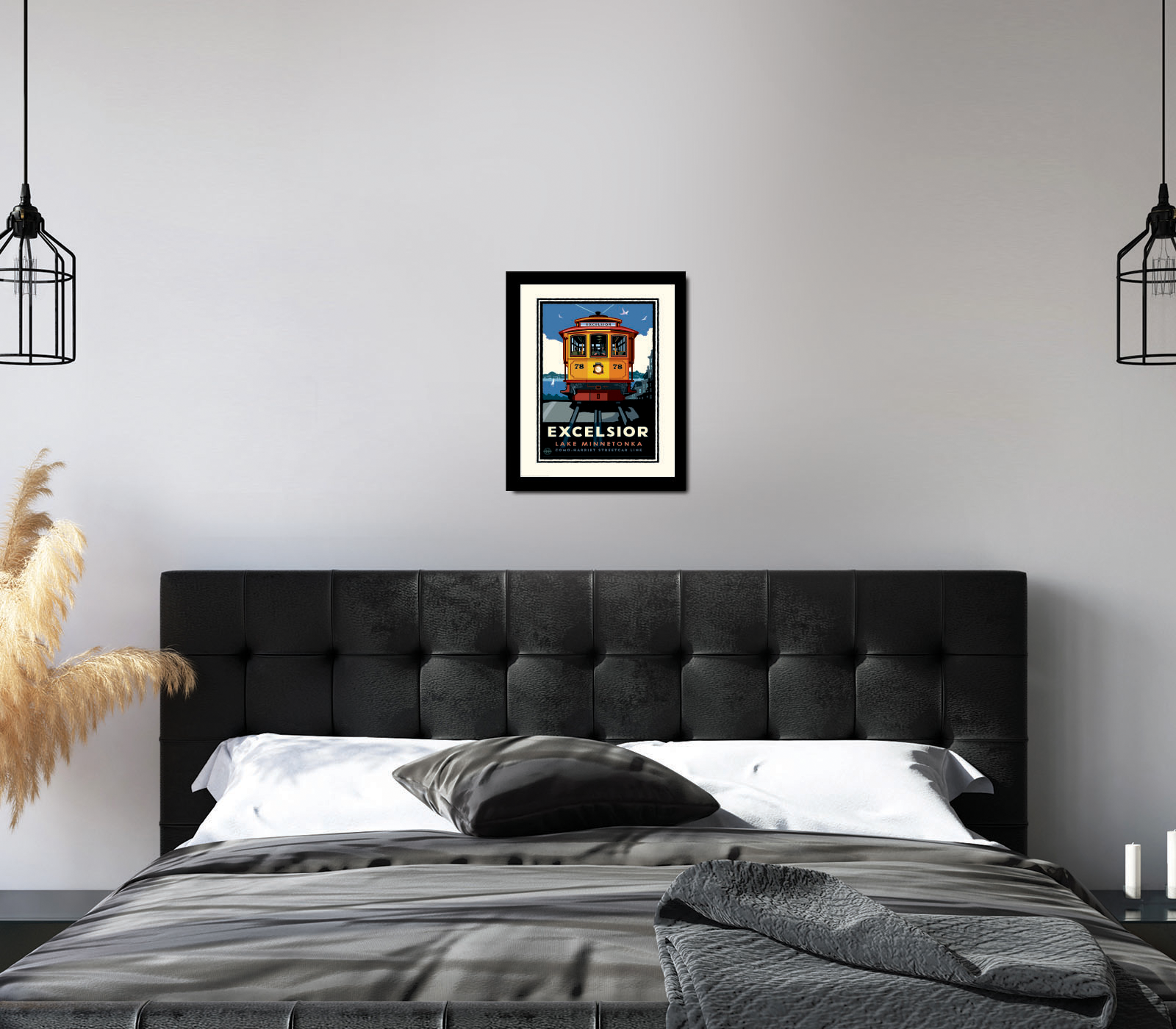 Landmark MN | Lake Minnetonka Excelsior Trolley Art Print