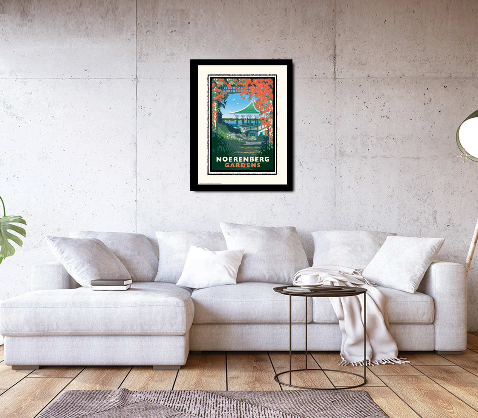 Landmark MN | Lake Minnetonka Noerenberg Gardens Art Print