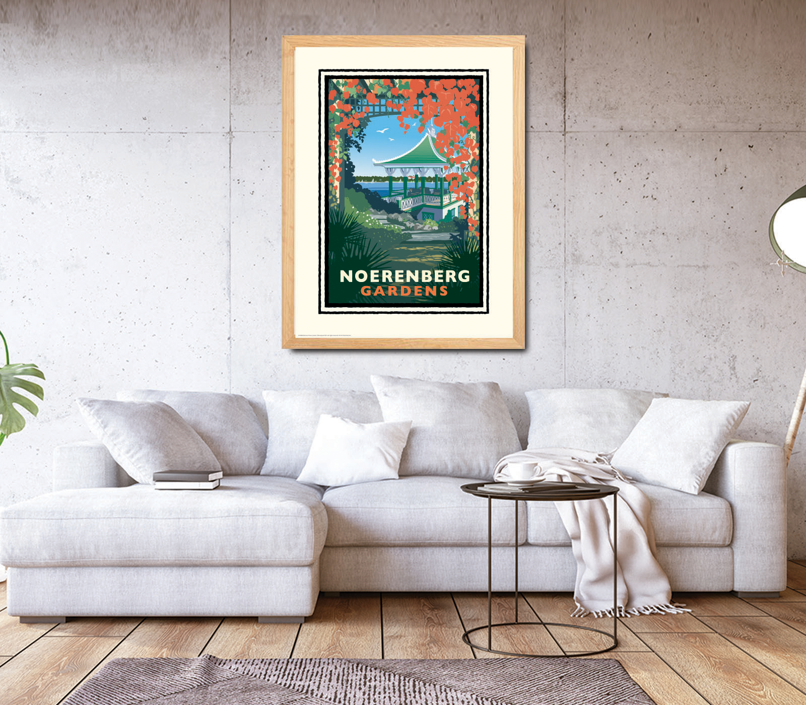Landmark MN | Lake Minnetonka Noerenberg Gardens Art Print