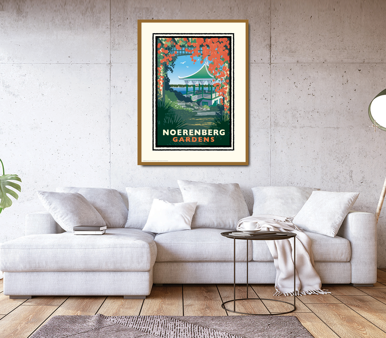 Landmark MN | Lake Minnetonka Noerenberg Gardens Art Print