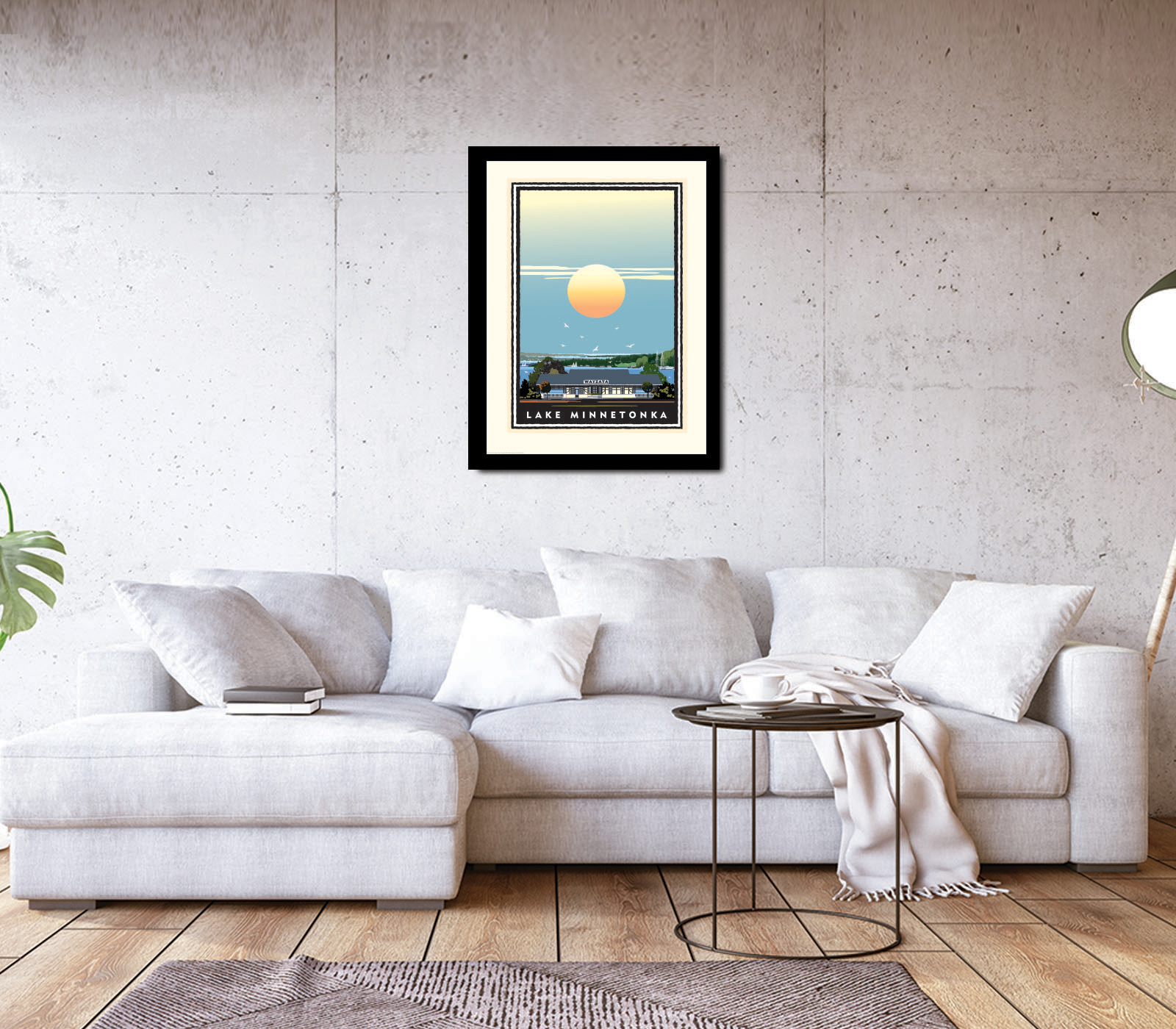 Landmark MN | Lake Minnetonka Wayzata Stationview Art Print