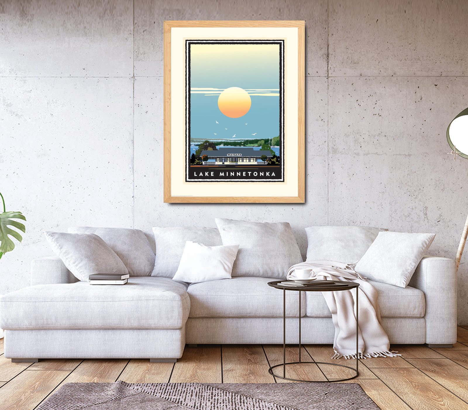 Landmark MN | Lake Minnetonka Wayzata Stationview Art Print