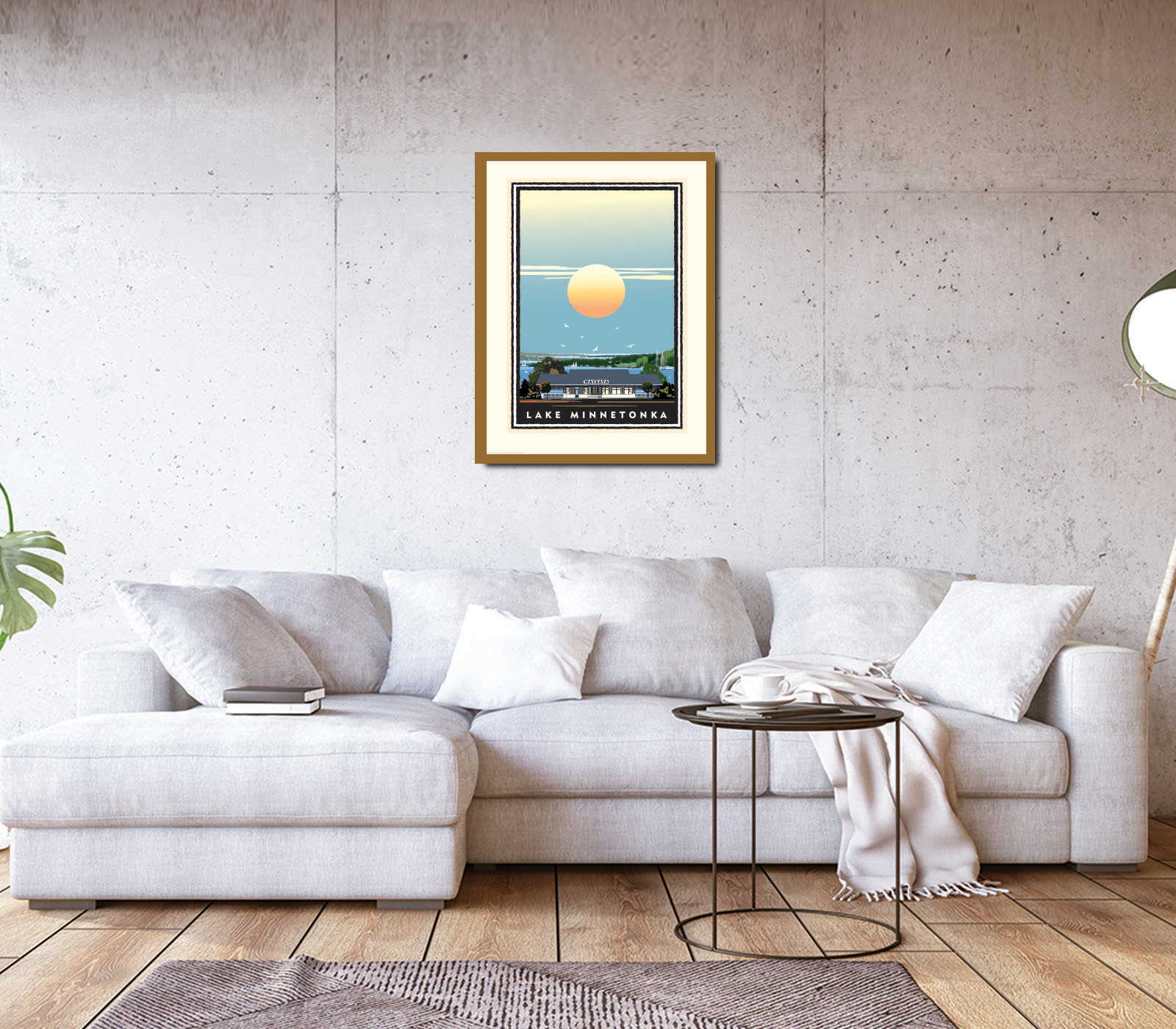 Landmark MN | Lake Minnetonka Wayzata Stationview Art Print