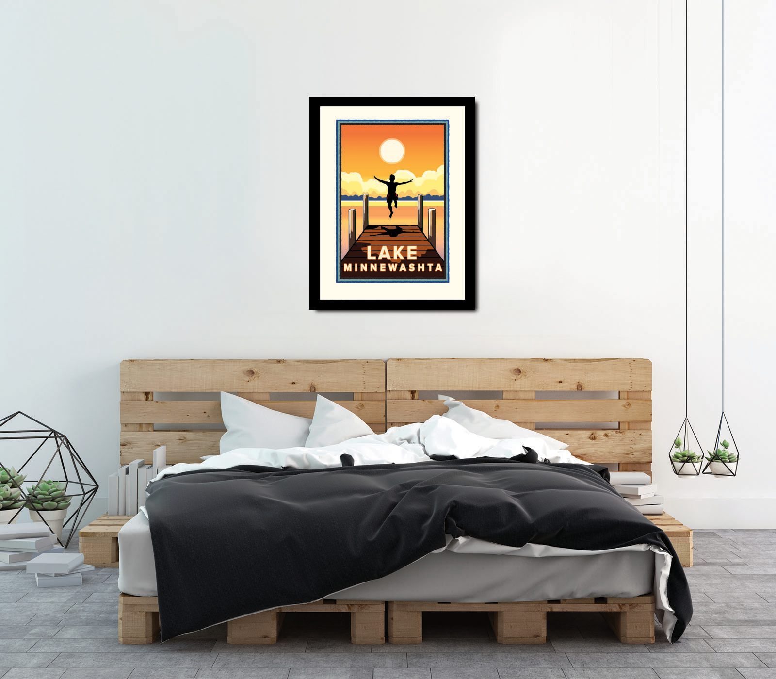 Landmark MN | Lake Minnewashta Art Print