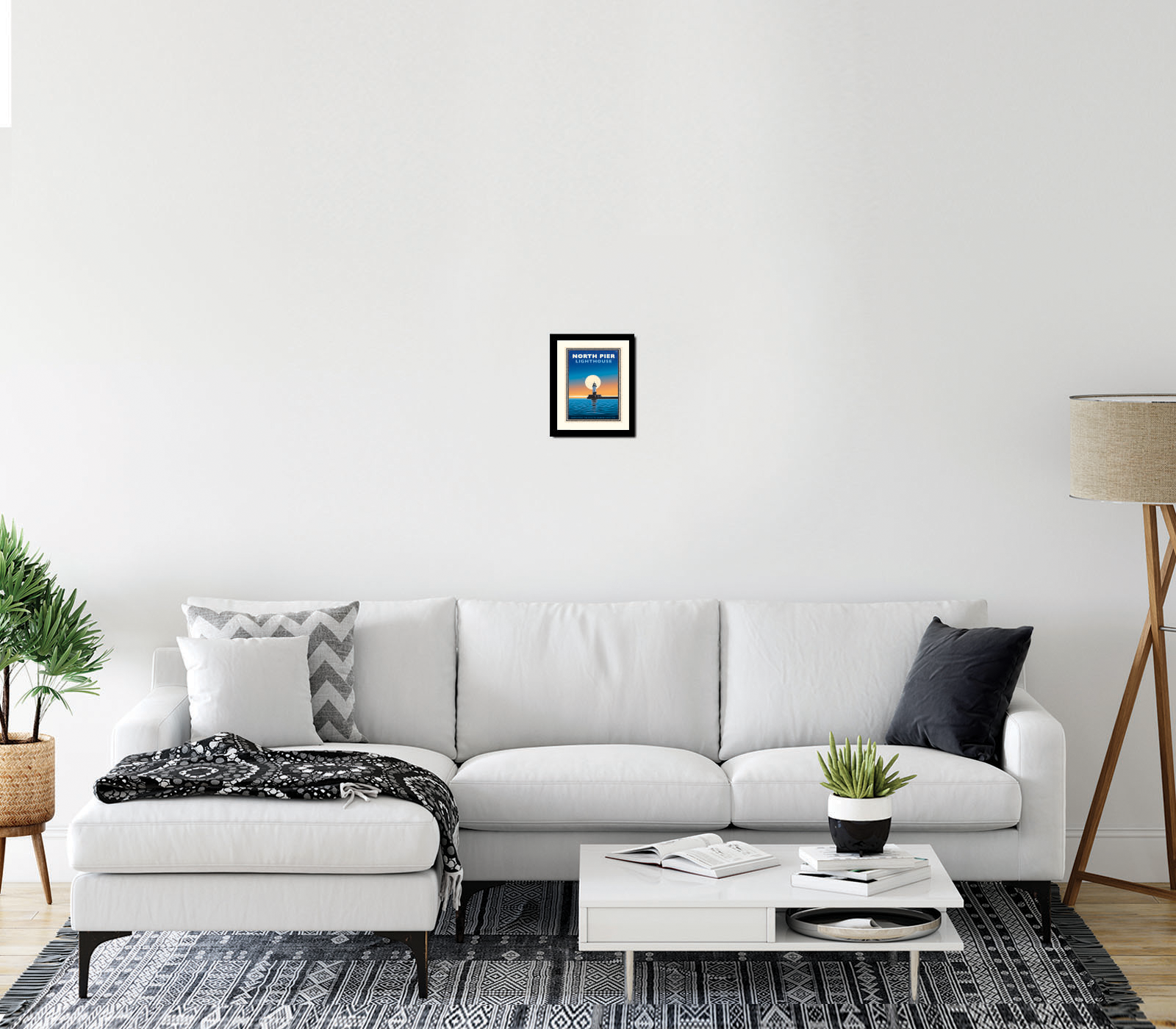 Landmark MN | Lake Superior North Pier Lighthouse Art Print