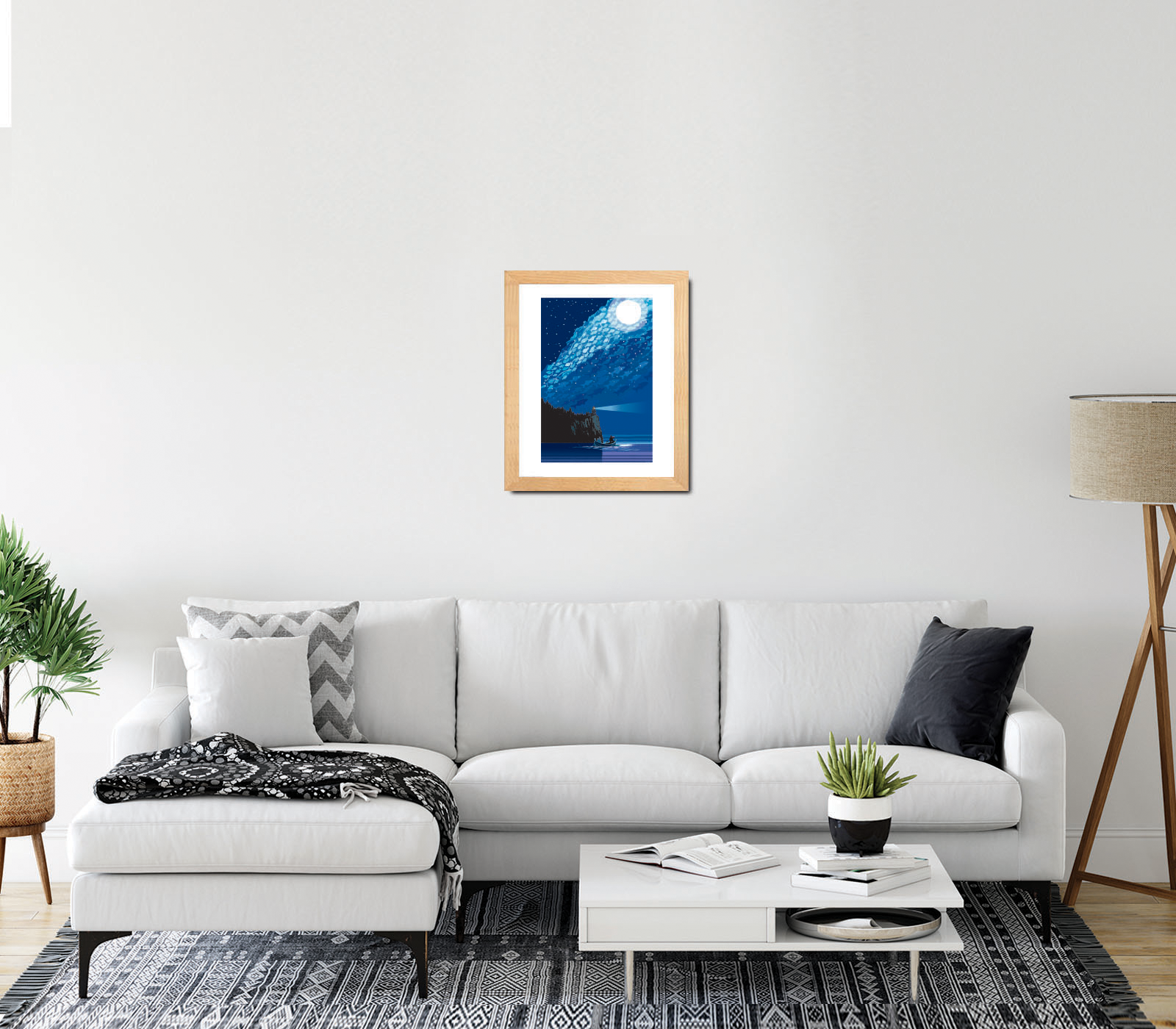 Landmark MN | Lake Superior Starry Night Art Print